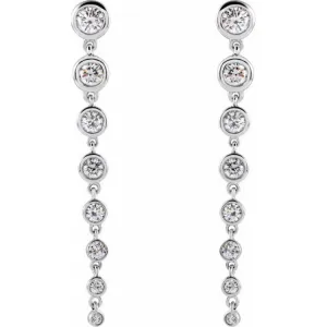 14K White 1 3/4 CTW Lab-Grown Diamond Earrings