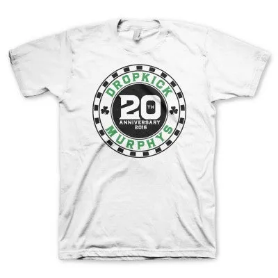 20th Anniversary Poker Chip T-shirt (White)