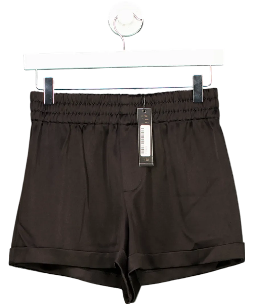 Alice   Olivia Black Richie Cuffed Low Rise Boxer Short UK XS