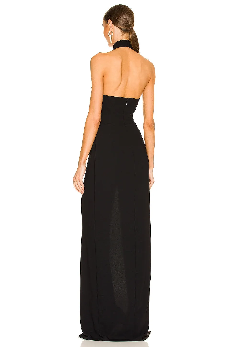 Amanda Uprichard Queen Gown Dress, Black