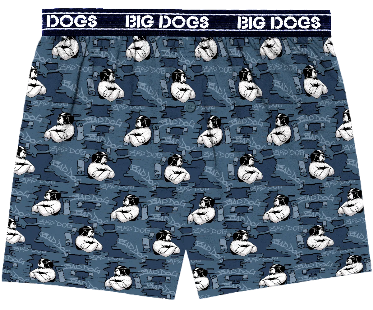Bad Dog Grafitti Knit Boxers