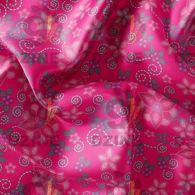 Berry Picking Pink Satin