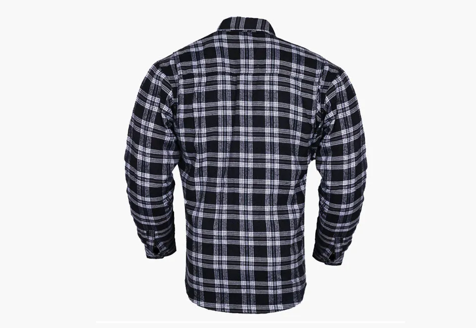 BGA EXO PROTECTIVE MOTORCYCLE FLANNEL SHIRTS GREY