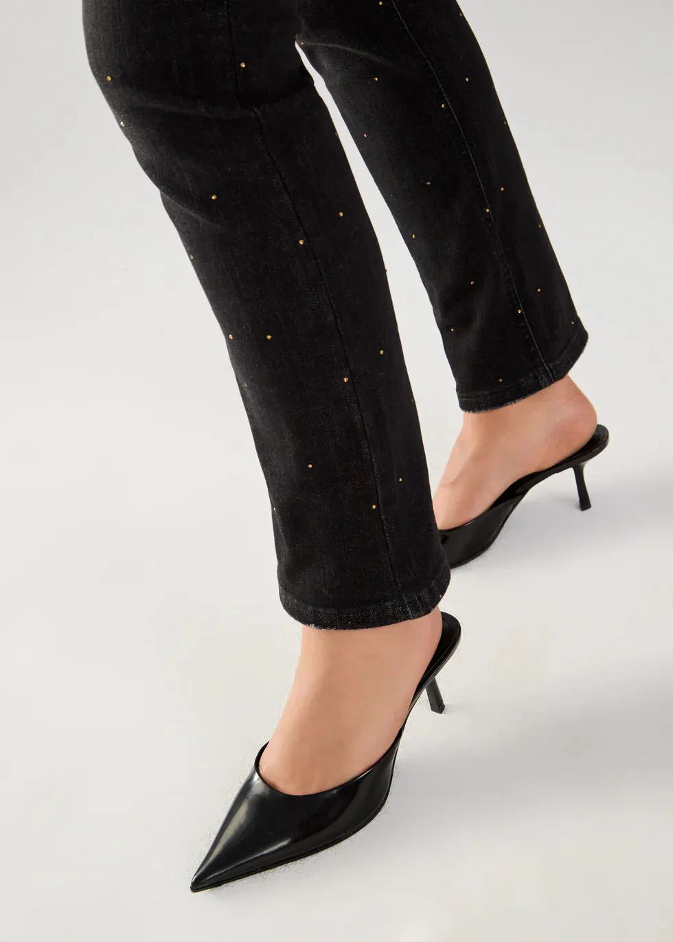 Black Wash Suzanne Straight Ankle