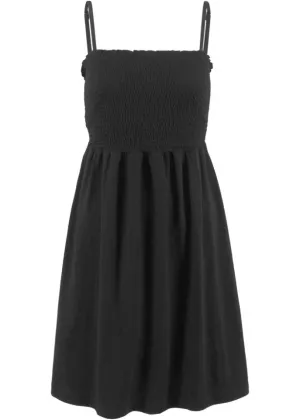 Bpc Bonprix Collection Jersey Dress with Adjustable Straps, Black