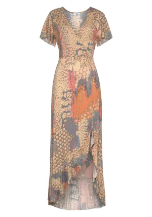 Buffalo dress, orange