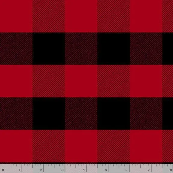 Buffalo Plaid Flannel in Black & Red
