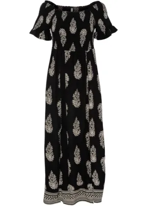 Carmen dress Rainbow, black
