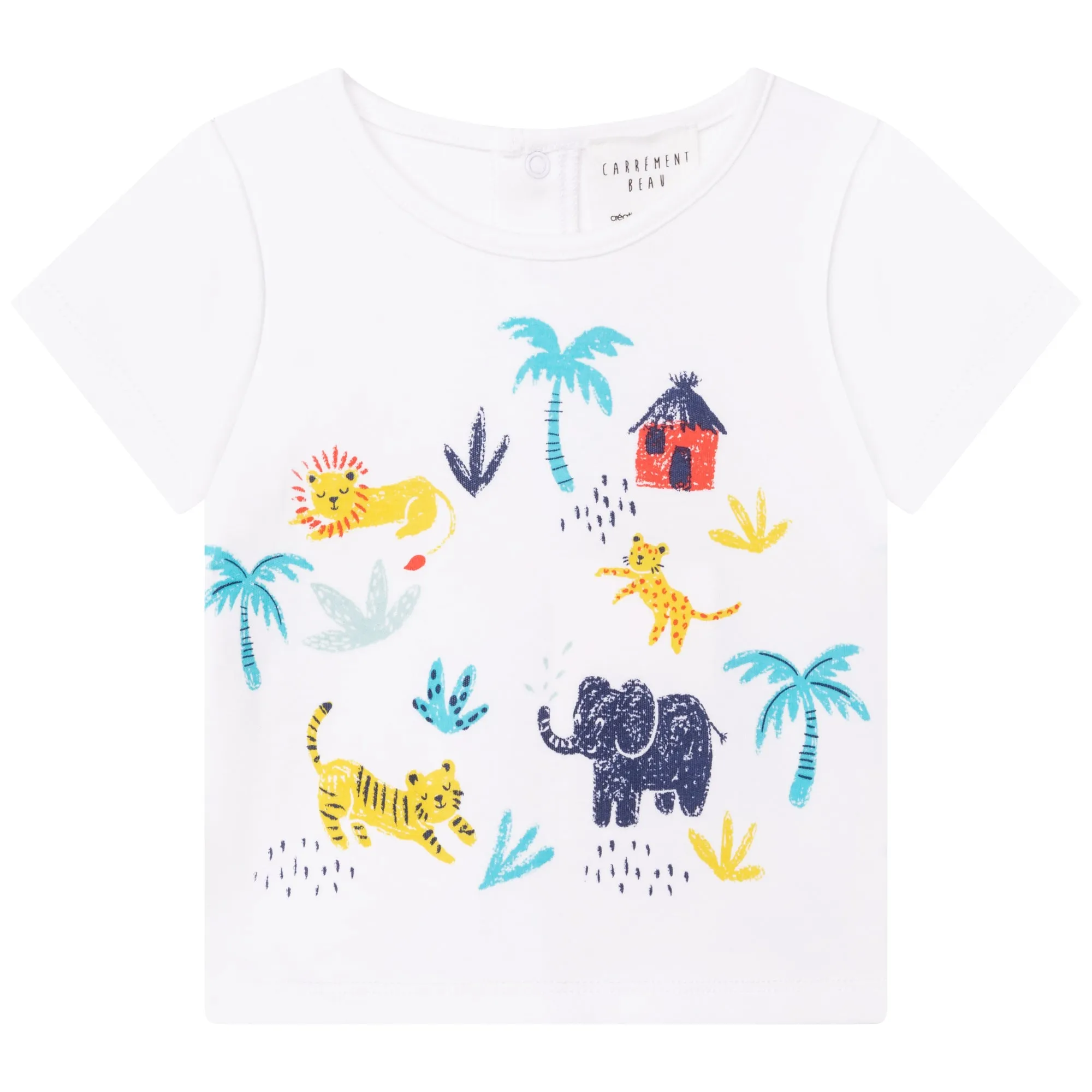 Carrément Beau T Shirt   Shorts Spring 1 Infant White Green