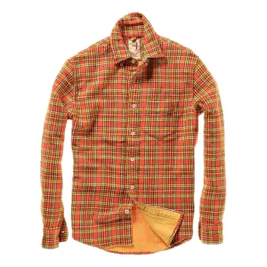 Chamois-Lined Flannel Orange Multi Plaid