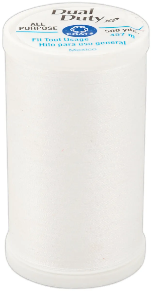Coats Dual Duty XP General Purpose Thread 500yd - White*