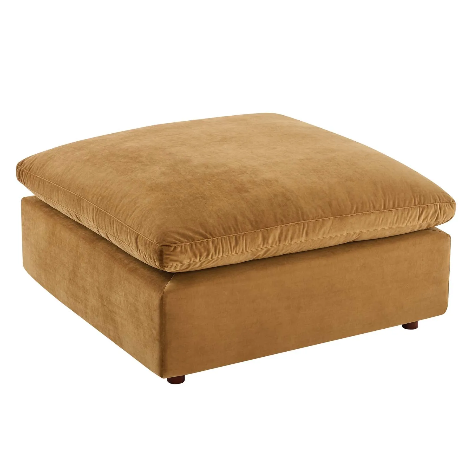 Commix Down Filled Overstuffed Performance Velvet 5-Piece Sectional Sofa