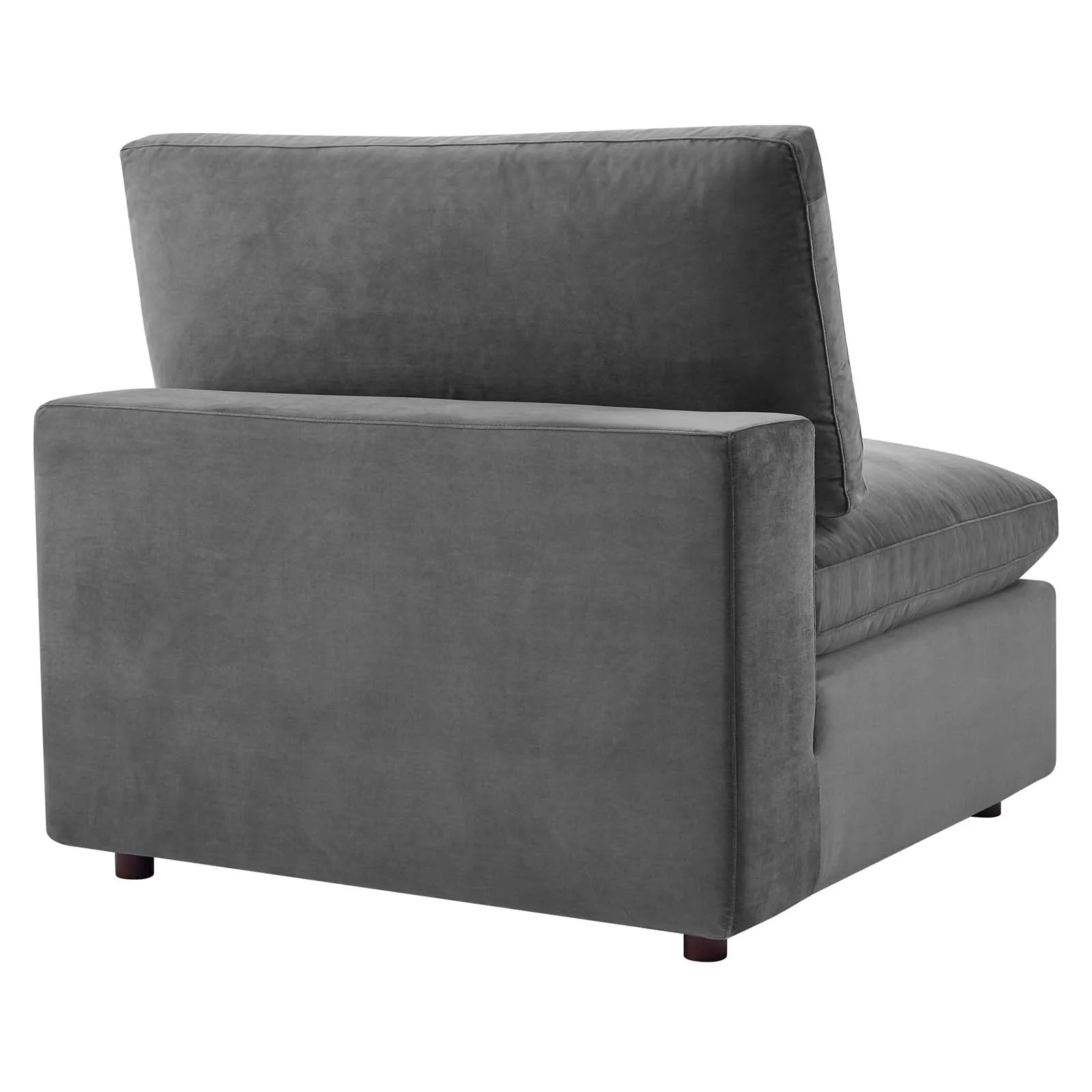 Commix  Down Filled Overstuffed Performance Velvet 6-Piece Sectional Sofa