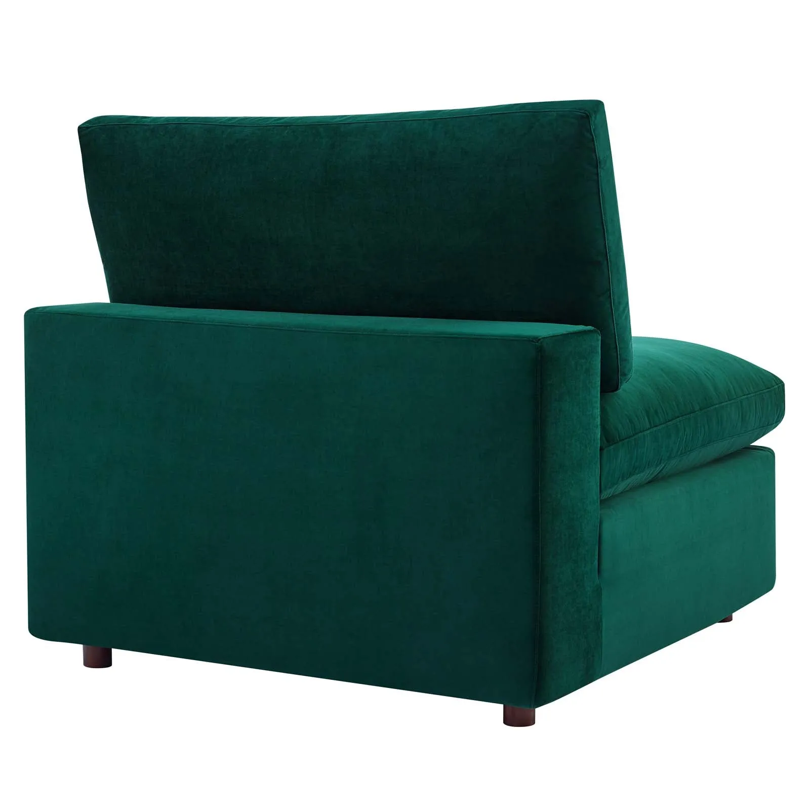 Commix  Down Filled Overstuffed Performance Velvet 6-Piece Sectional Sofa