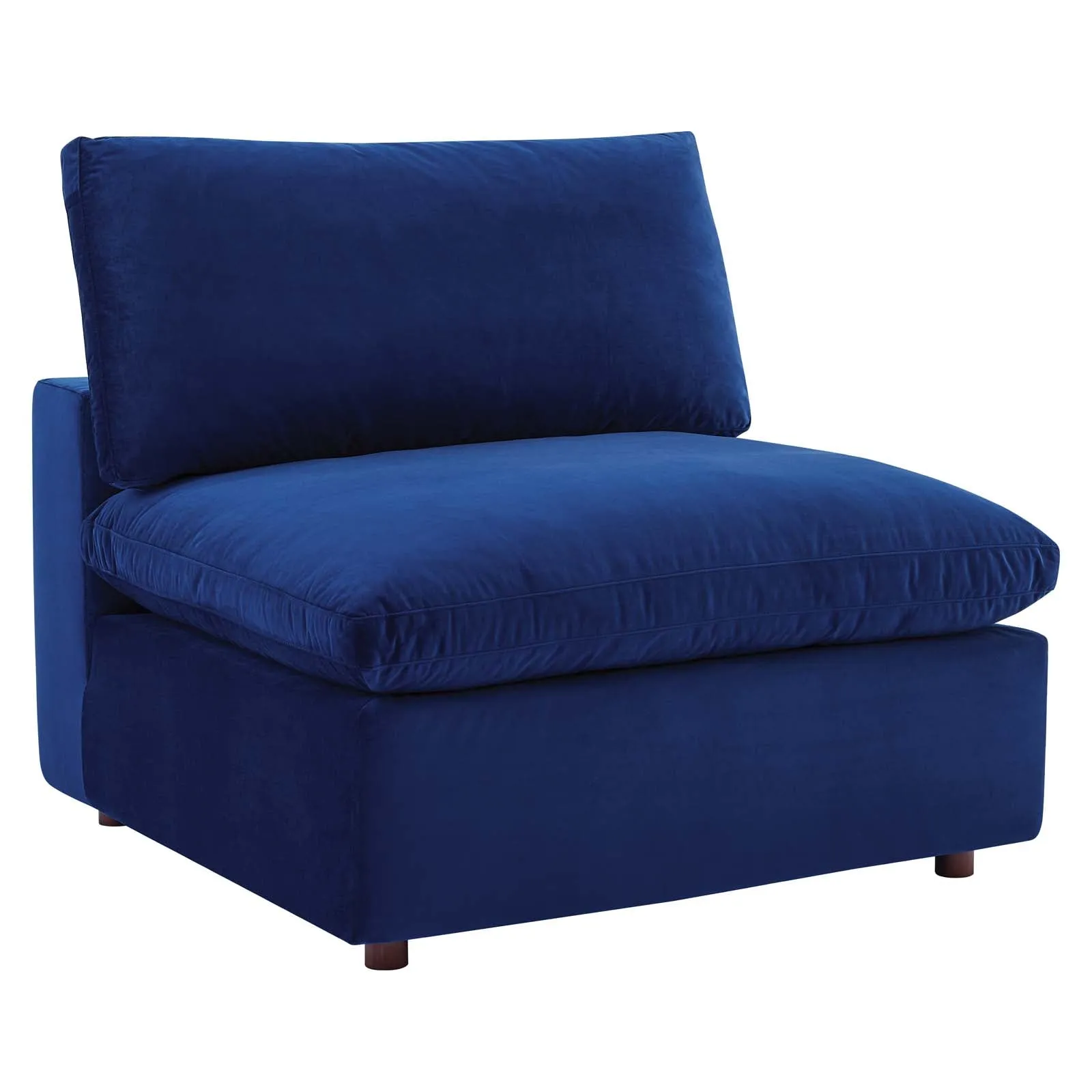 Commix  Down Filled Overstuffed Performance Velvet 6-Piece Sectional Sofa