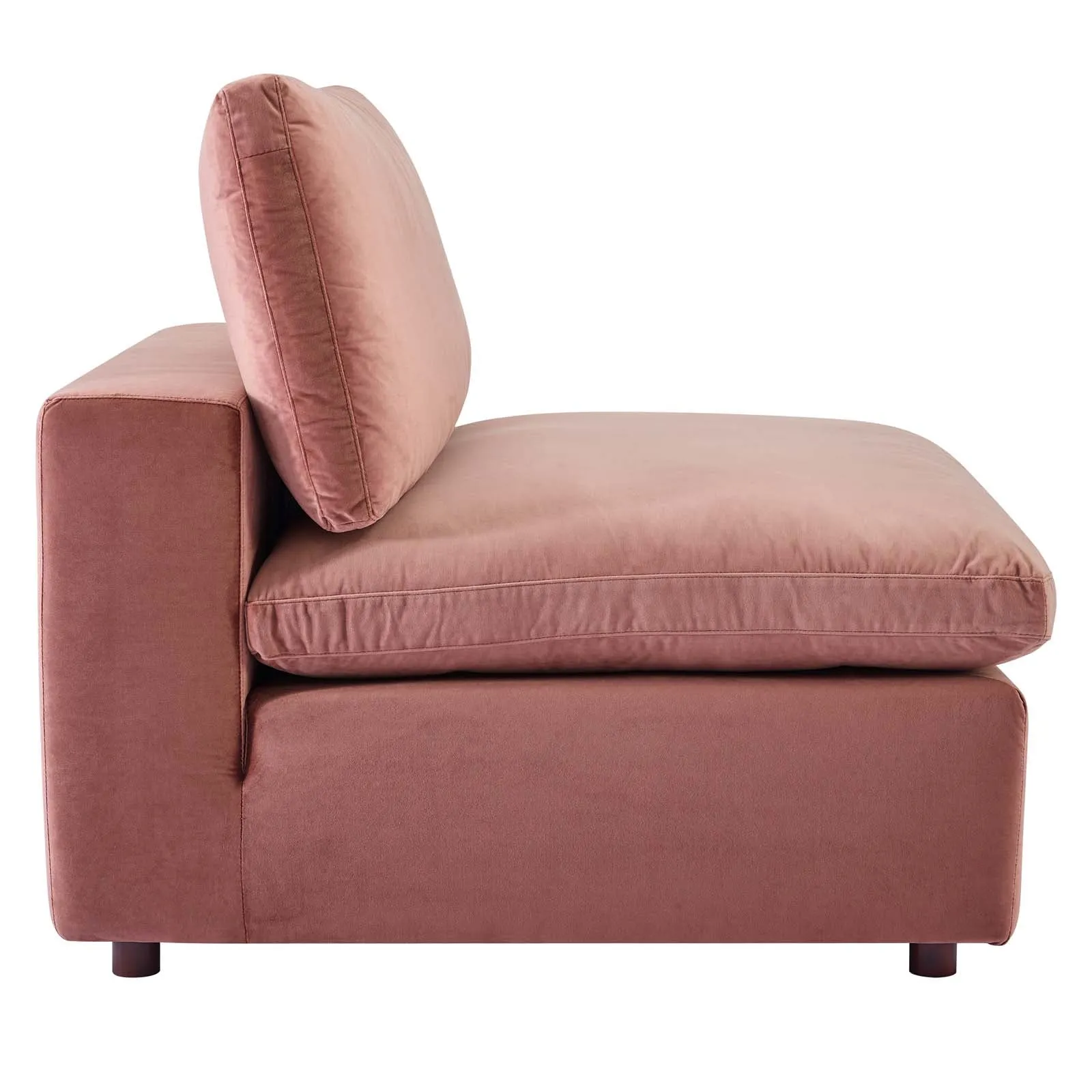 Commix  Down Filled Overstuffed Performance Velvet 6-Piece Sectional Sofa