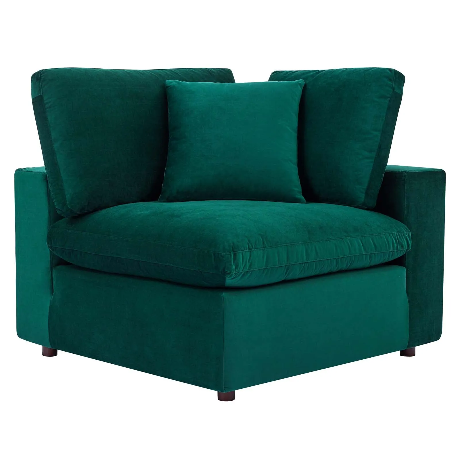 Commix  Down Filled Overstuffed Performance Velvet 6-Piece Sectional Sofa