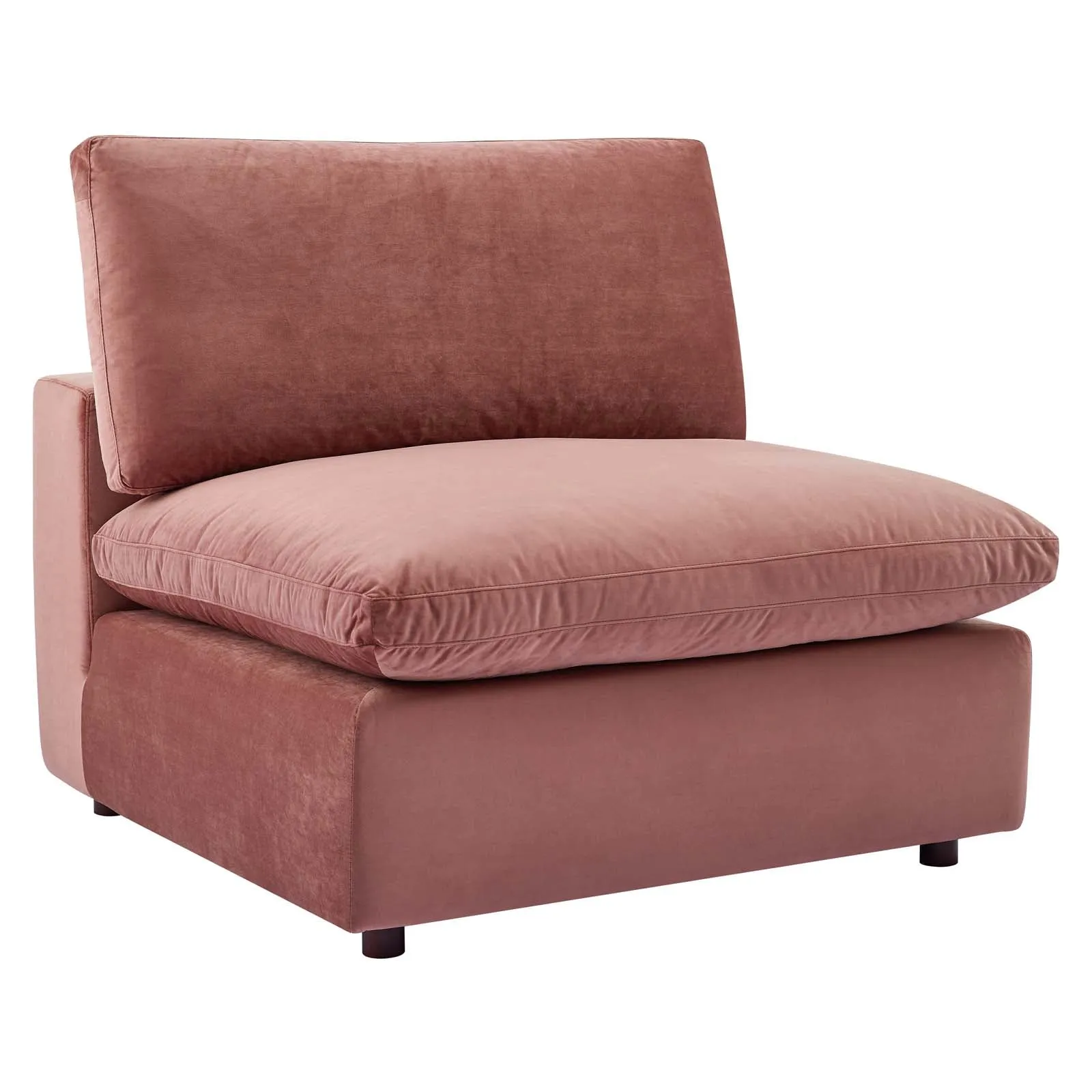 Commix  Down Filled Overstuffed Performance Velvet 6-Piece Sectional Sofa