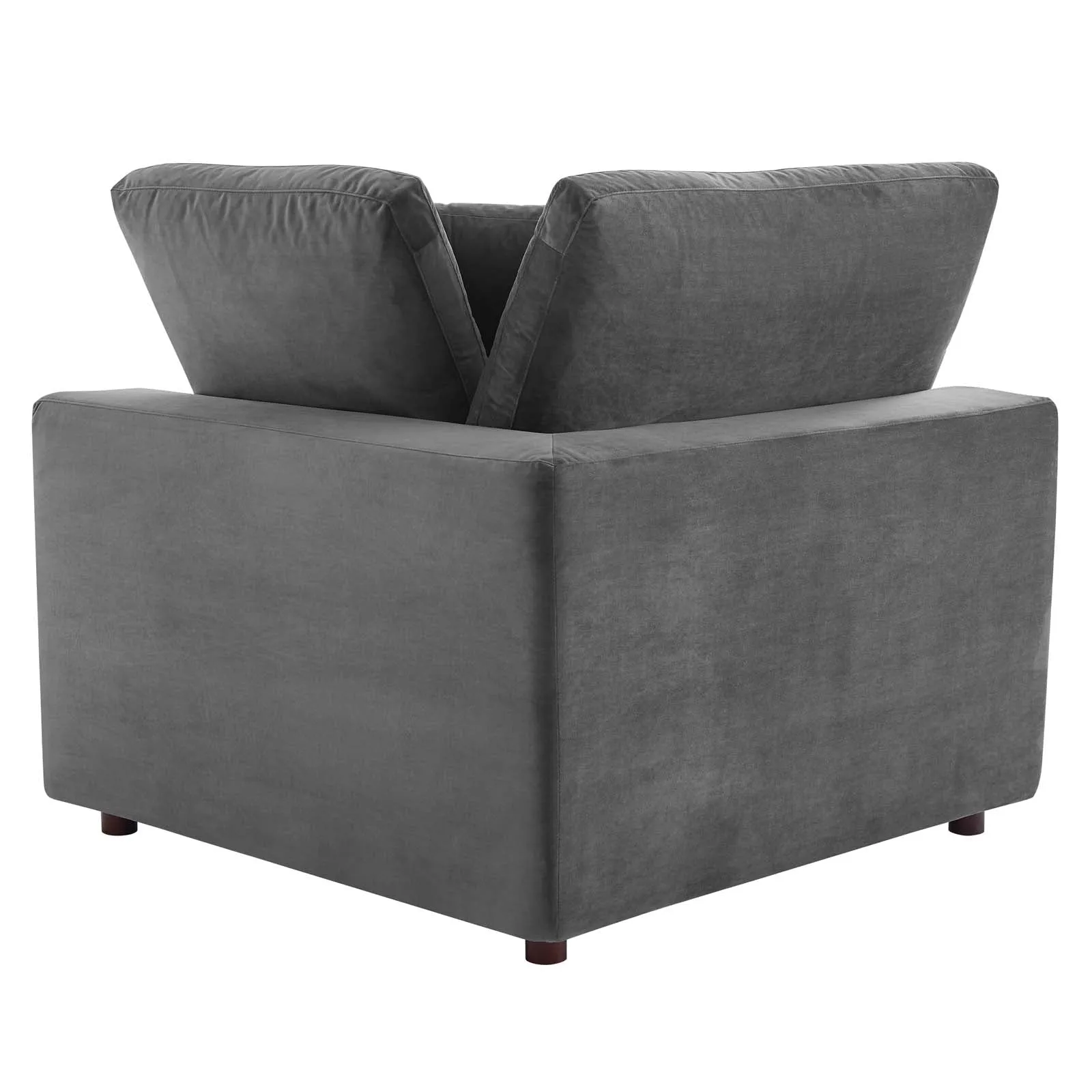 Commix  Down Filled Overstuffed Performance Velvet 6-Piece Sectional Sofa