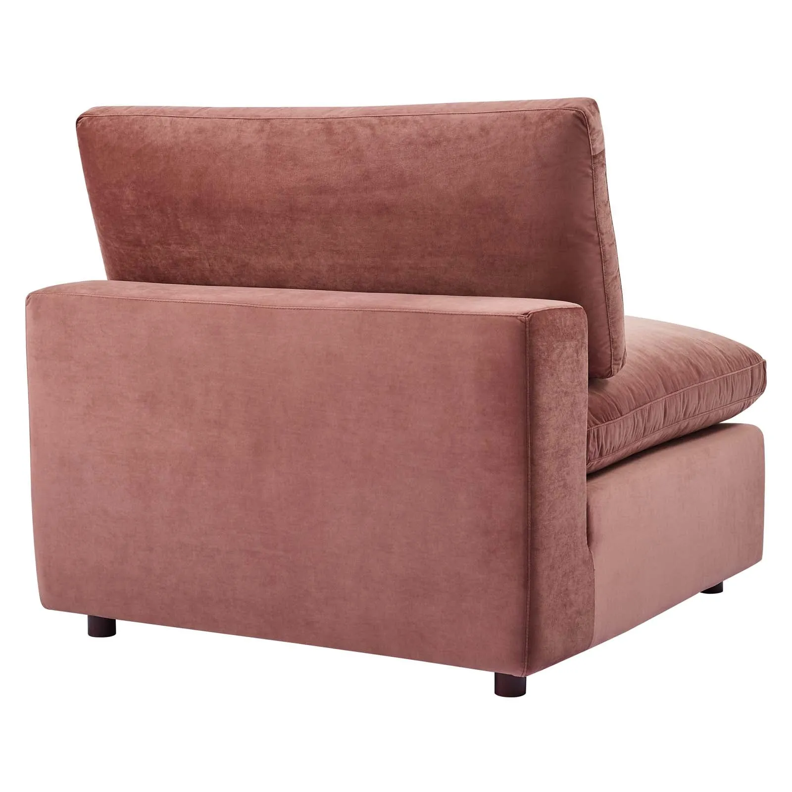 Commix  Down Filled Overstuffed Performance Velvet 6-Piece Sectional Sofa