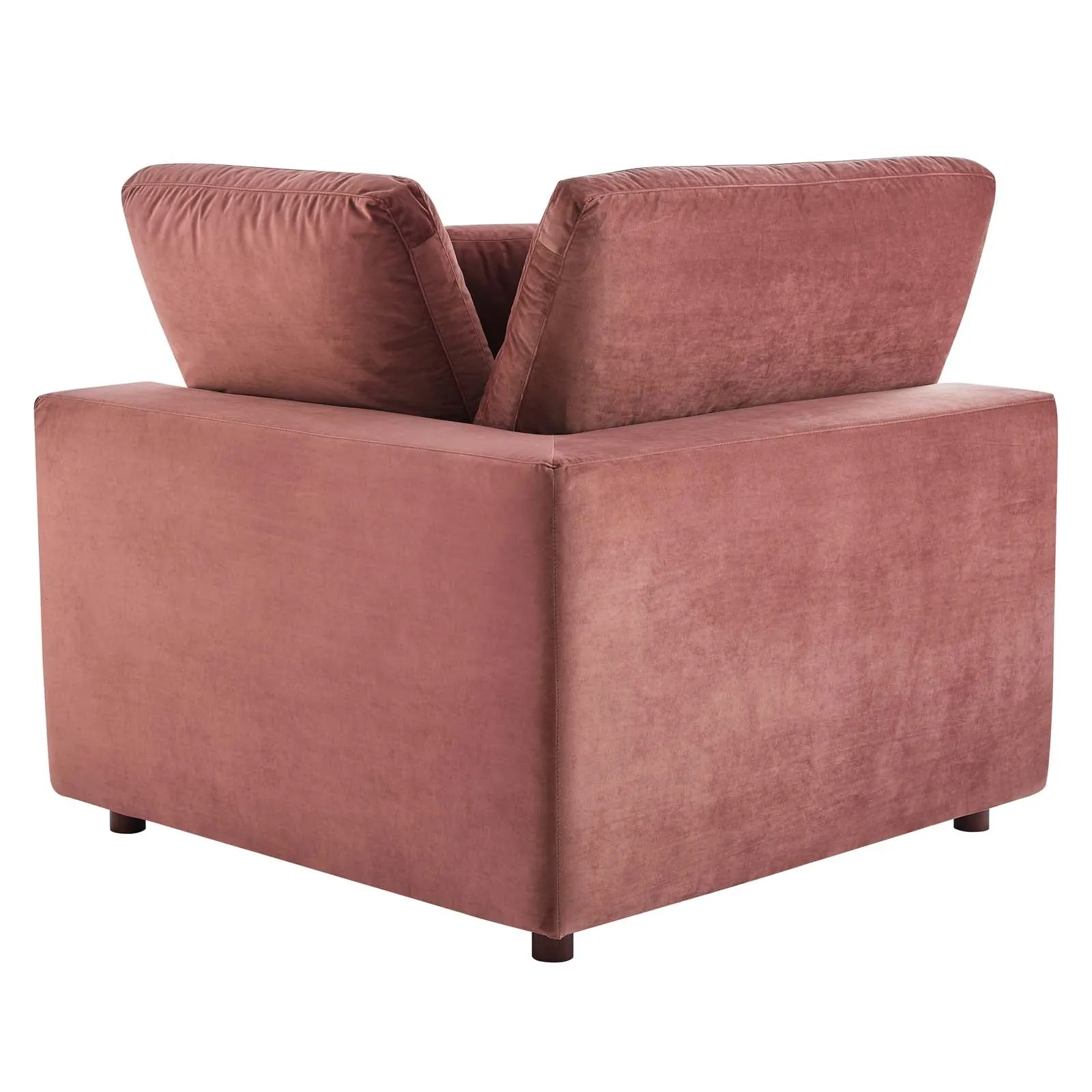 Commix  Down Filled Overstuffed Performance Velvet 6-Piece Sectional Sofa