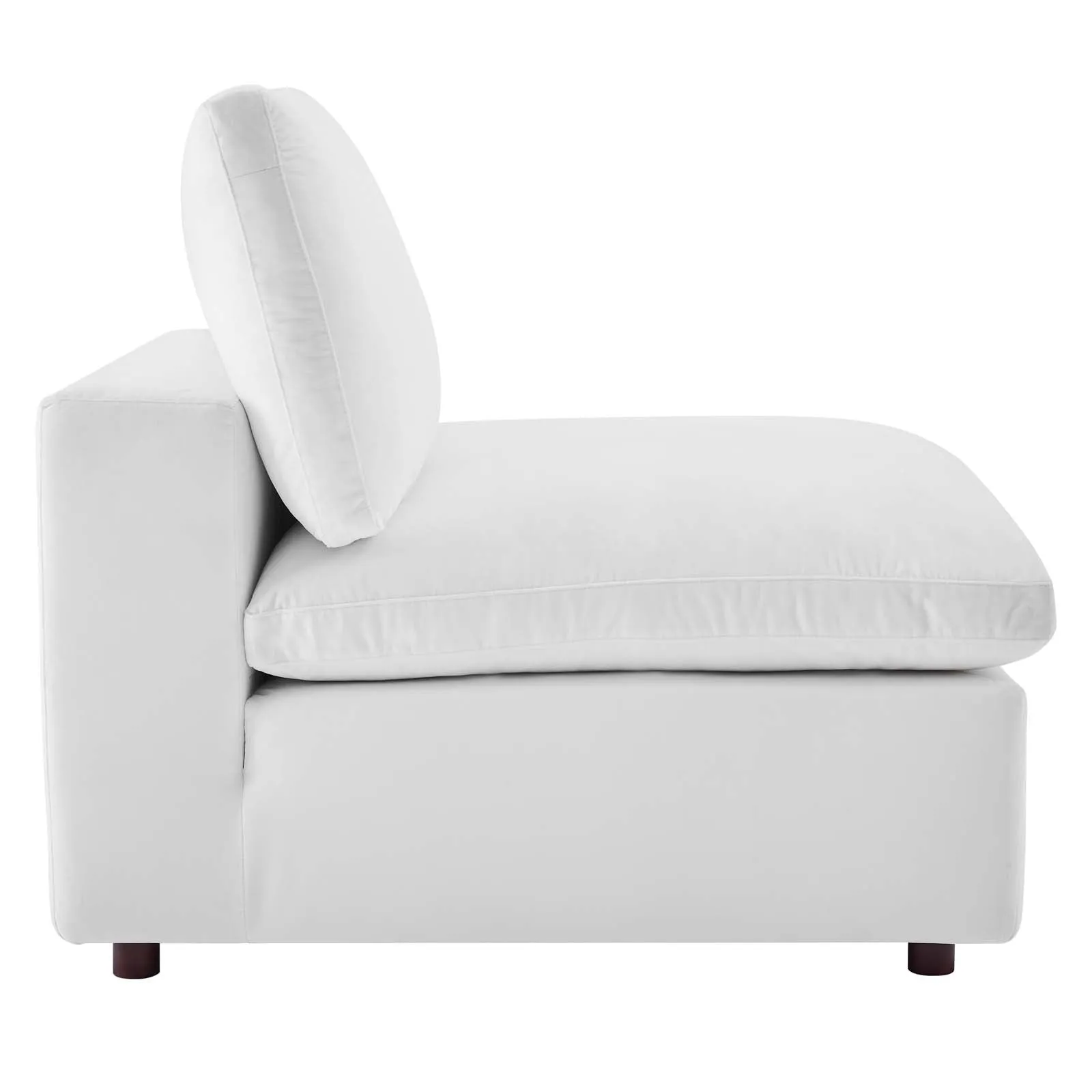 Commix  Down Filled Overstuffed Performance Velvet 6-Piece Sectional Sofa