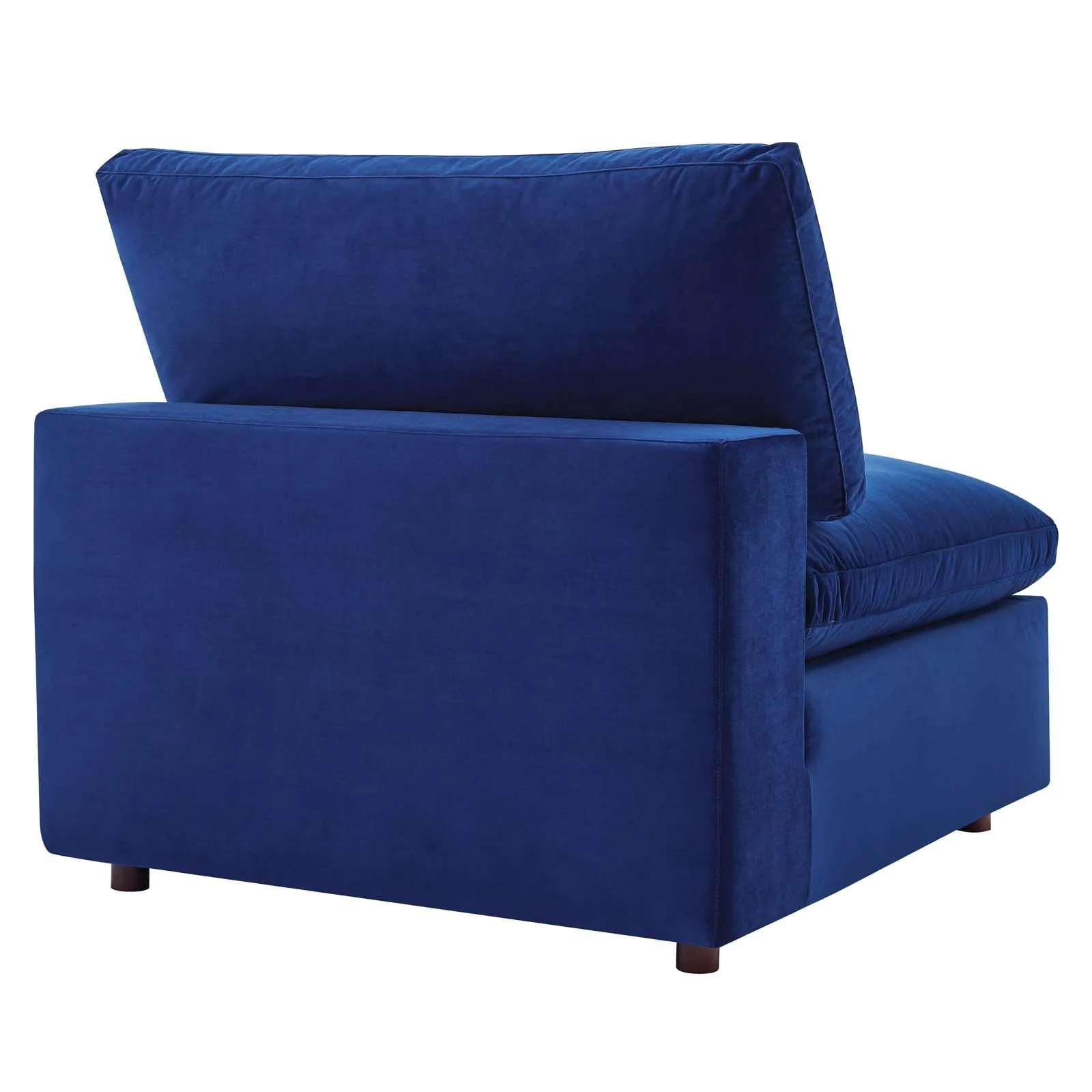 Commix  Down Filled Overstuffed Performance Velvet 6-Piece Sectional Sofa