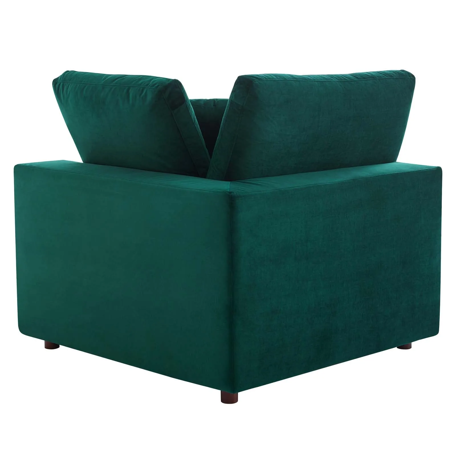Commix  Down Filled Overstuffed Performance Velvet 6-Piece Sectional Sofa