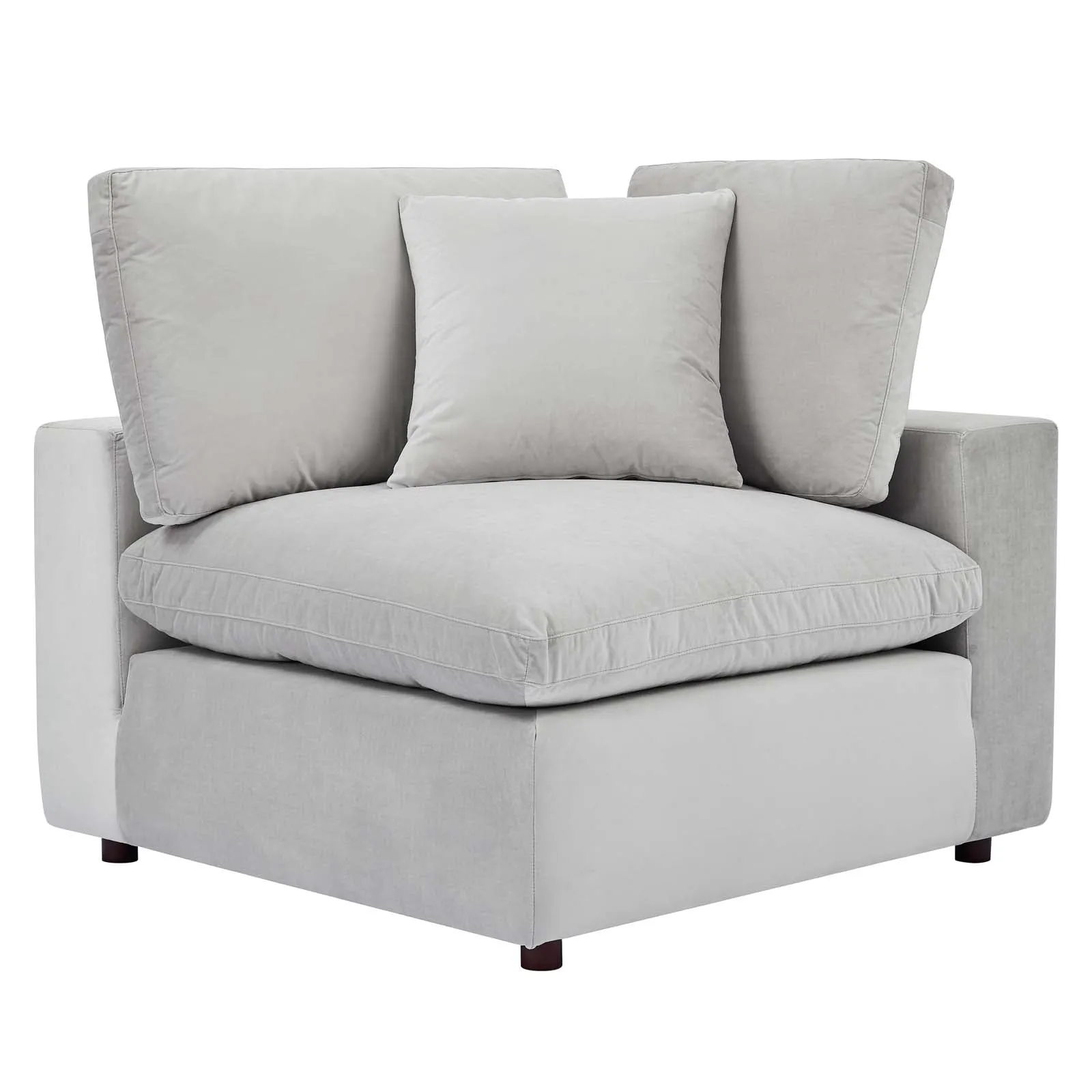 Commix  Down Filled Overstuffed Performance Velvet 6-Piece Sectional Sofa