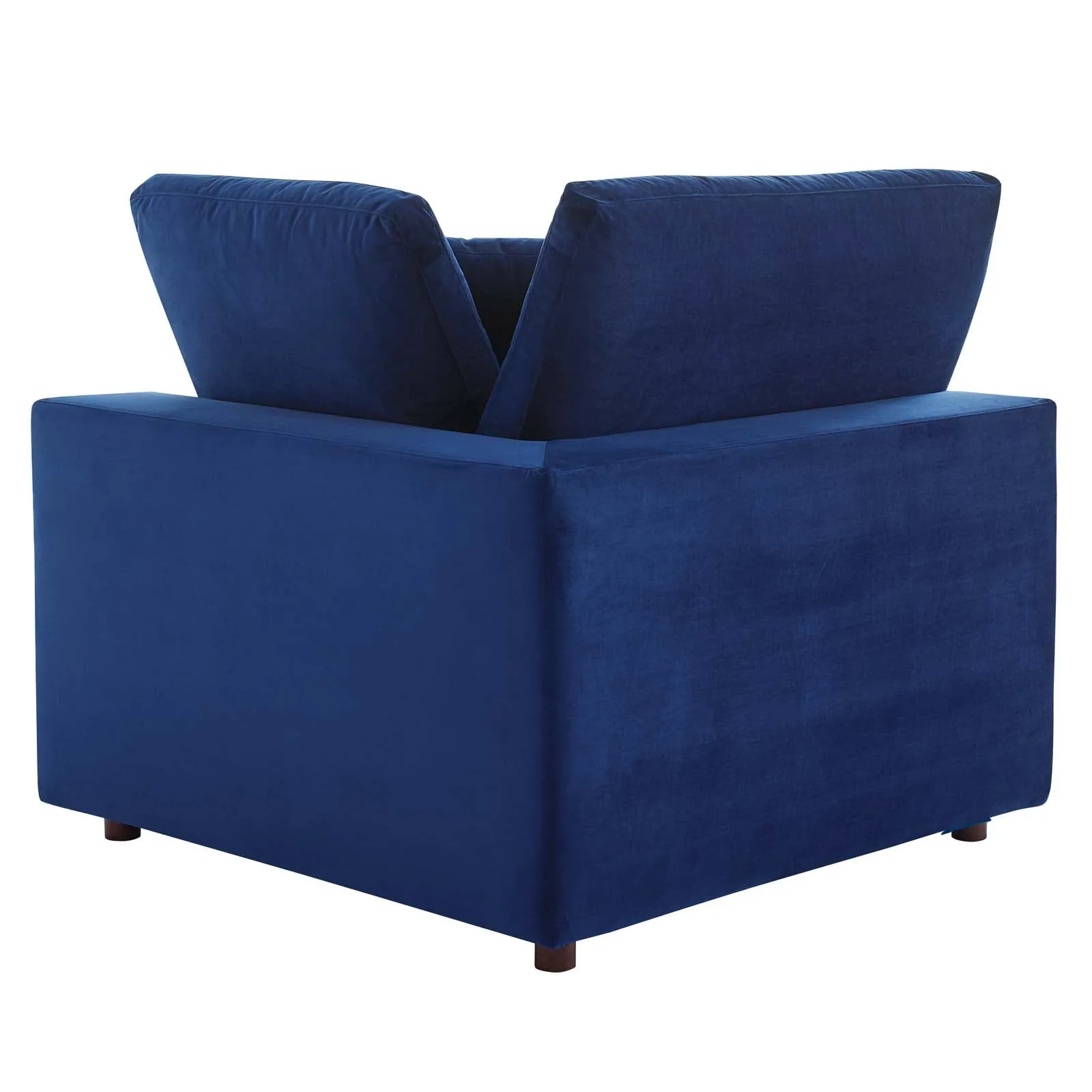 Commix  Down Filled Overstuffed Performance Velvet 6-Piece Sectional Sofa