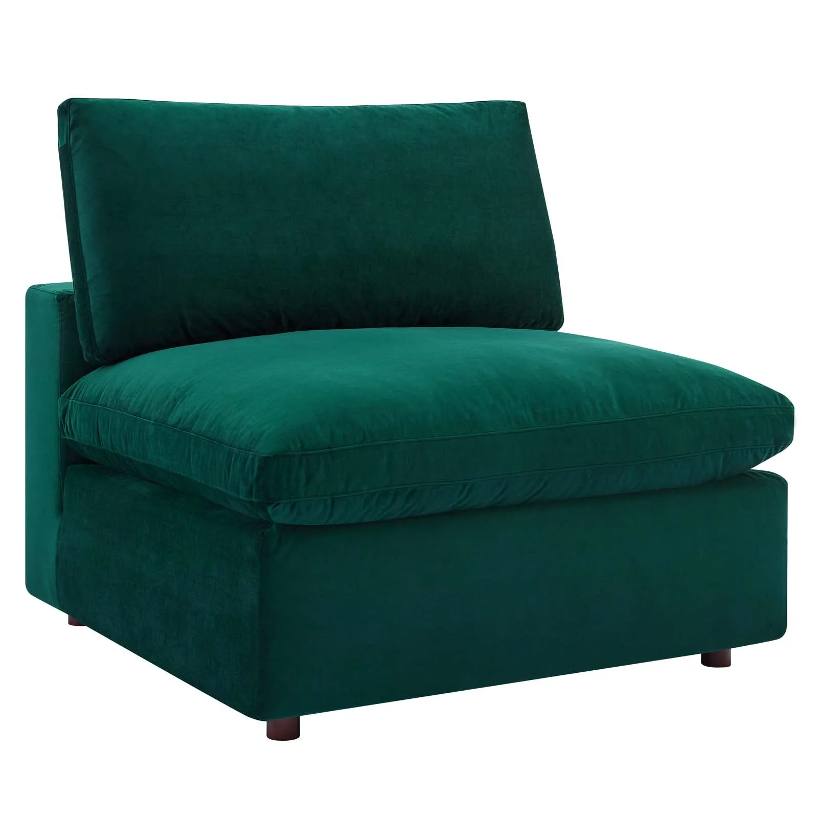 Commix  Down Filled Overstuffed Performance Velvet 6-Piece Sectional Sofa