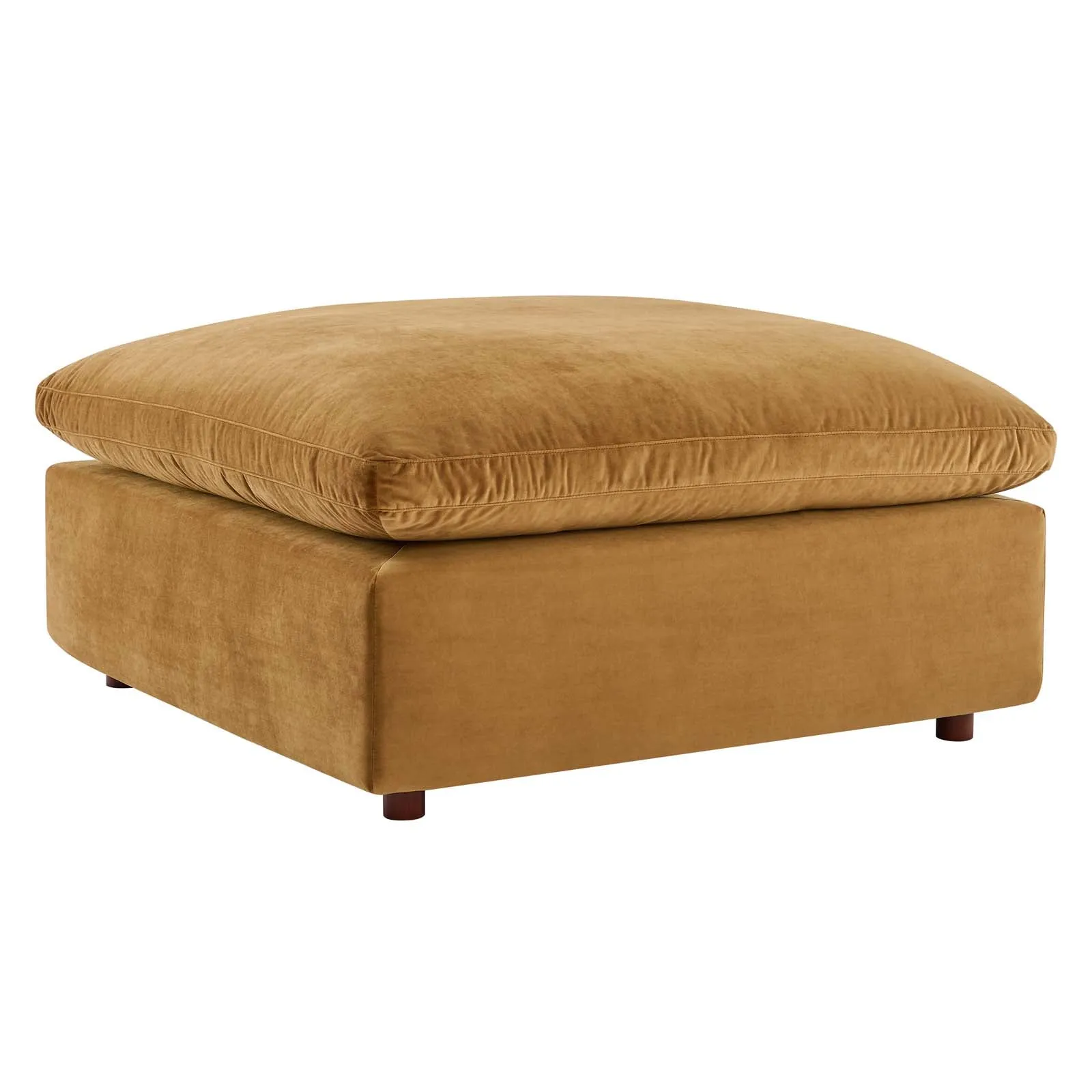 Commix Down Filled Overstuffed Performance Velvet 7-Piece Sectional Sofa