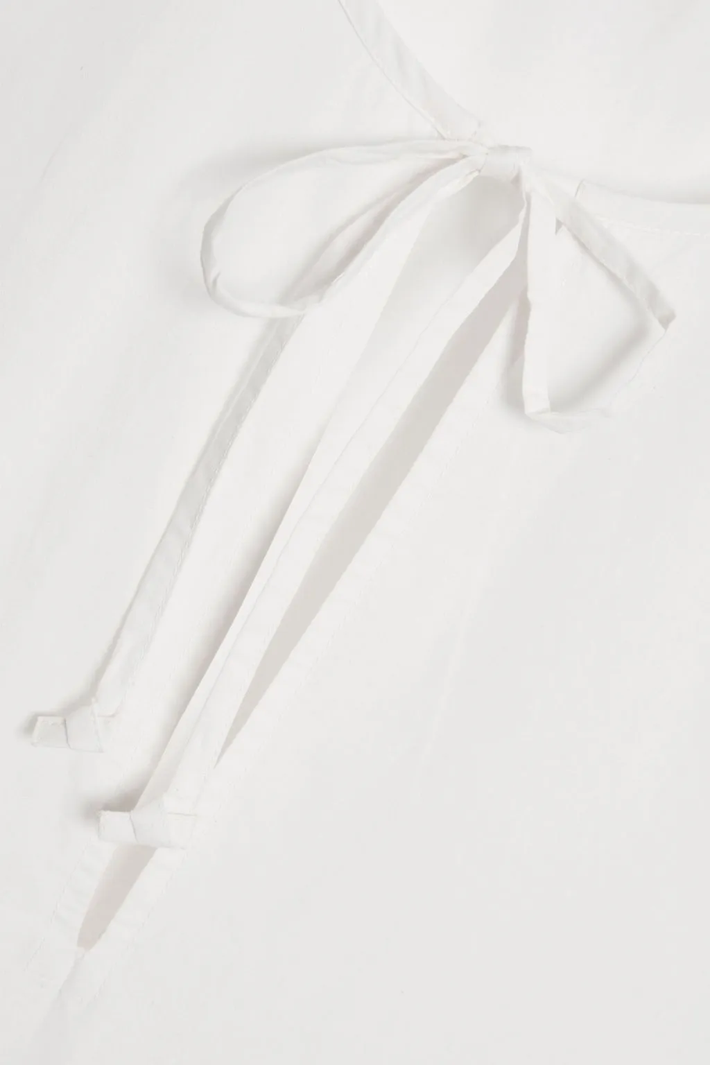 Cotton and poplin midi dress ONIA, white