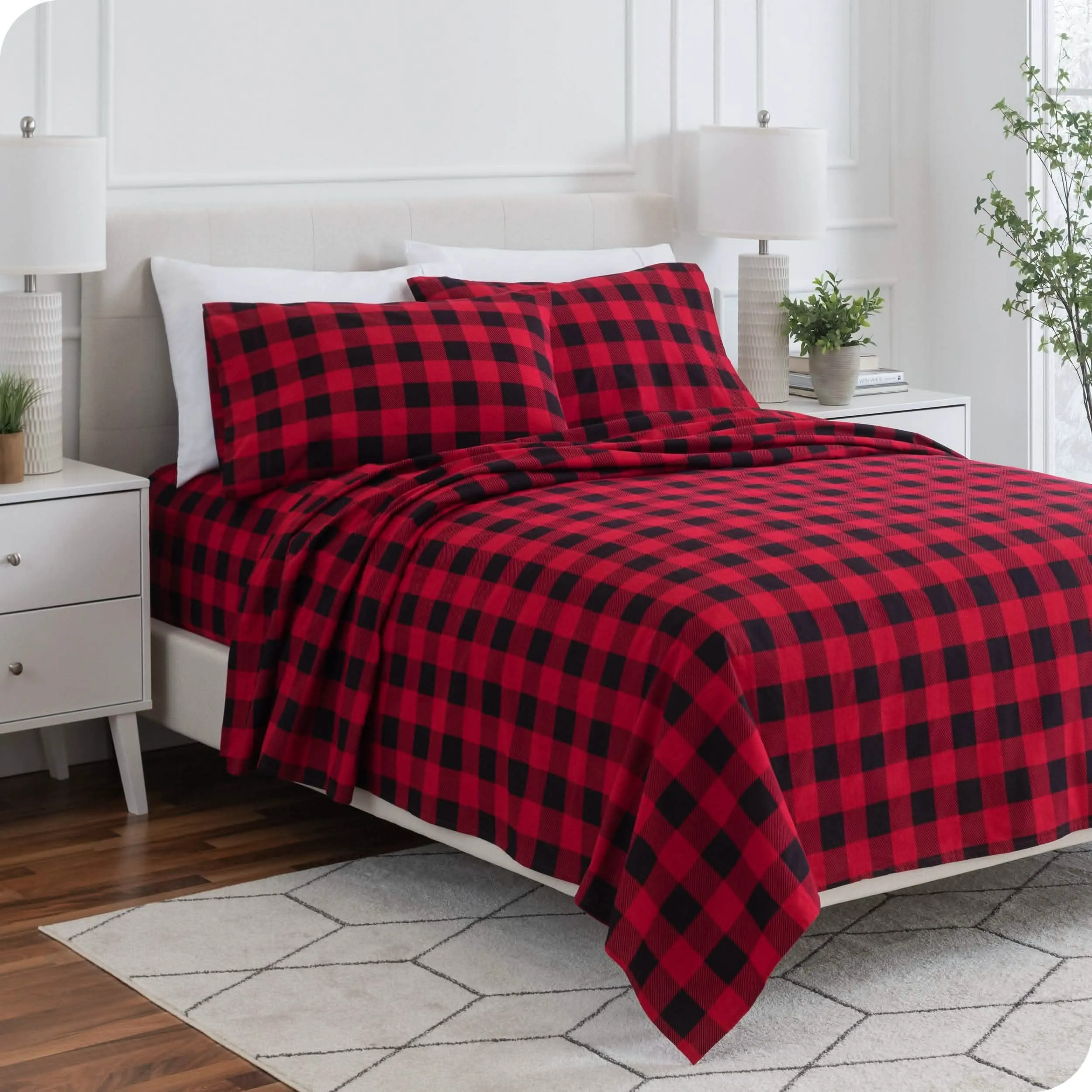 Cotton Flannel Sheet Set - Twin