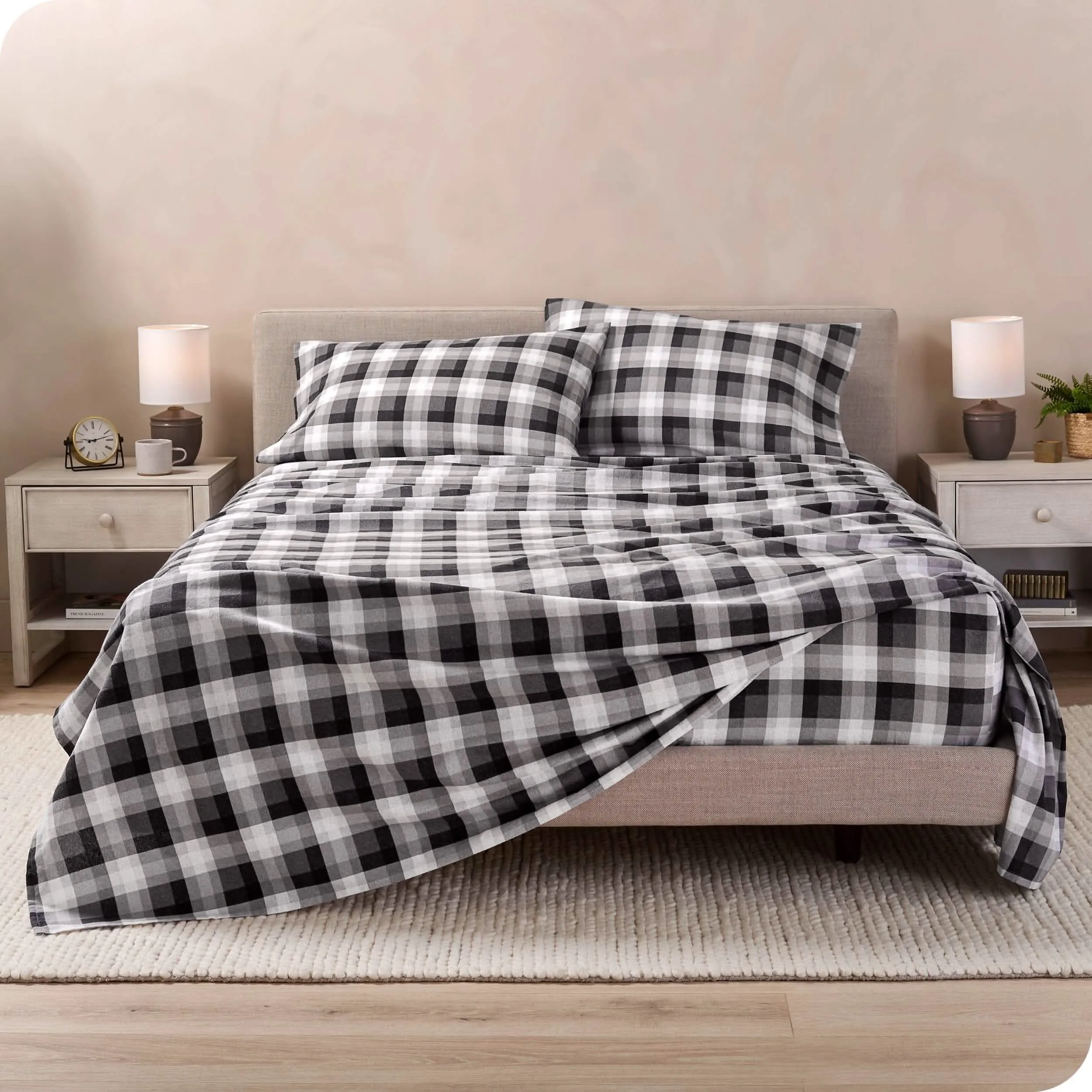 Cotton Flannel Sheet Set - Twin