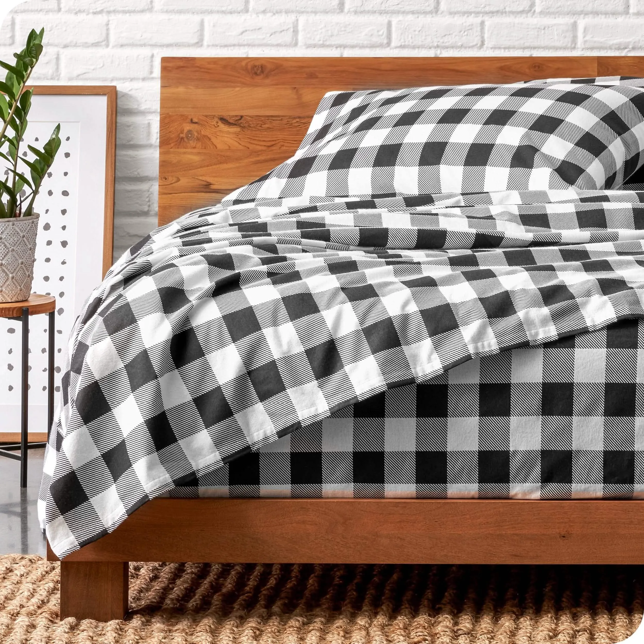 Cotton Flannel Sheet Set - Twin