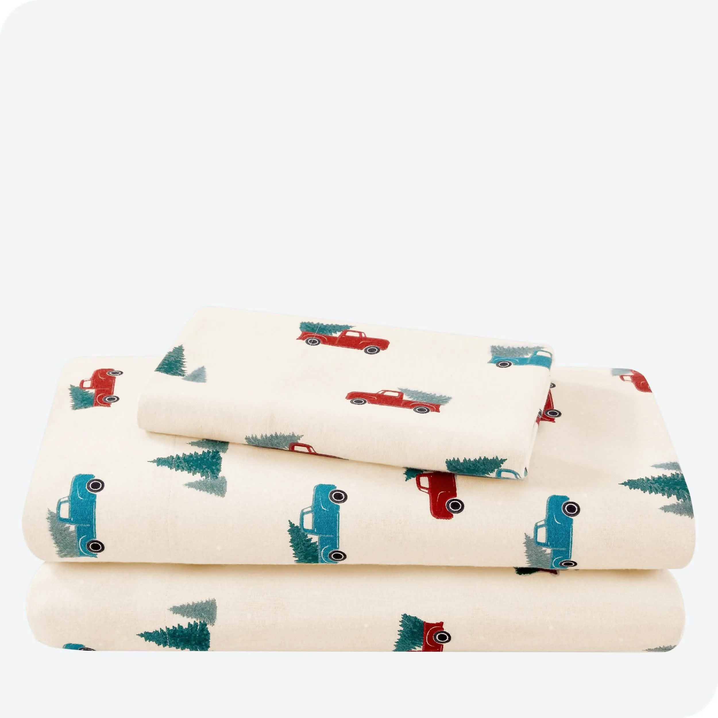 Cotton Flannel Sheet Set - Twin