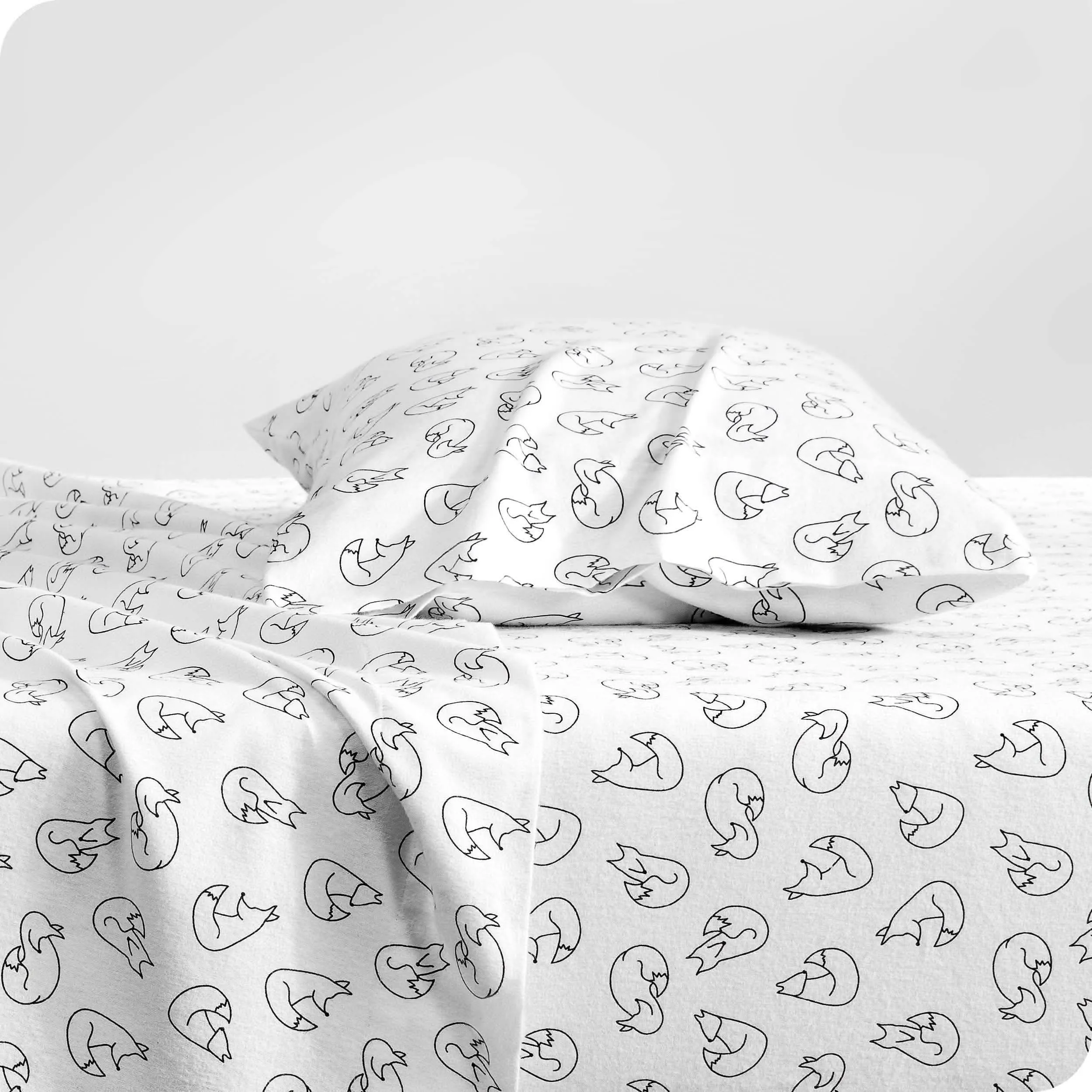 Cotton Flannel Sheet Set - Twin