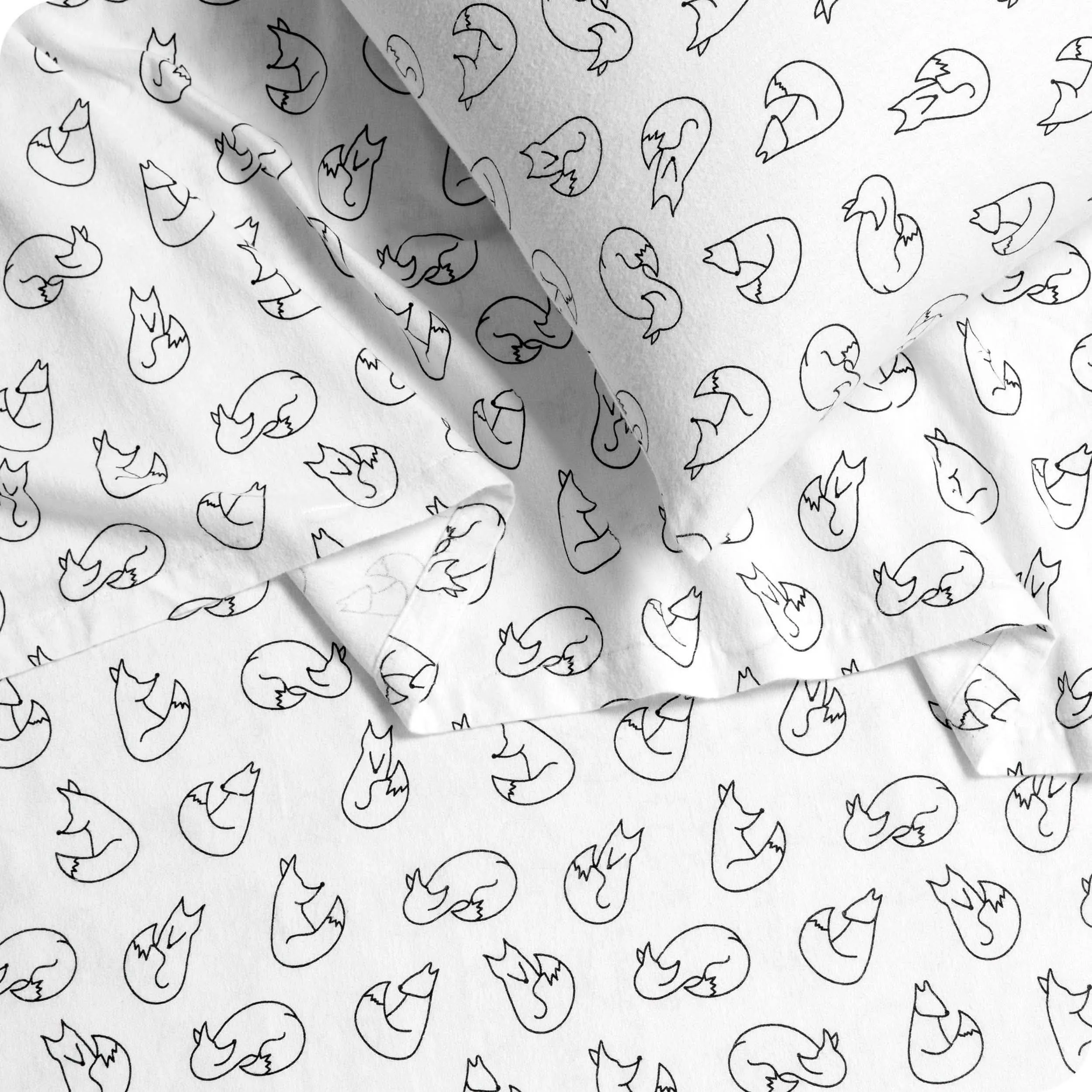 Cotton Flannel Sheet Set - Twin