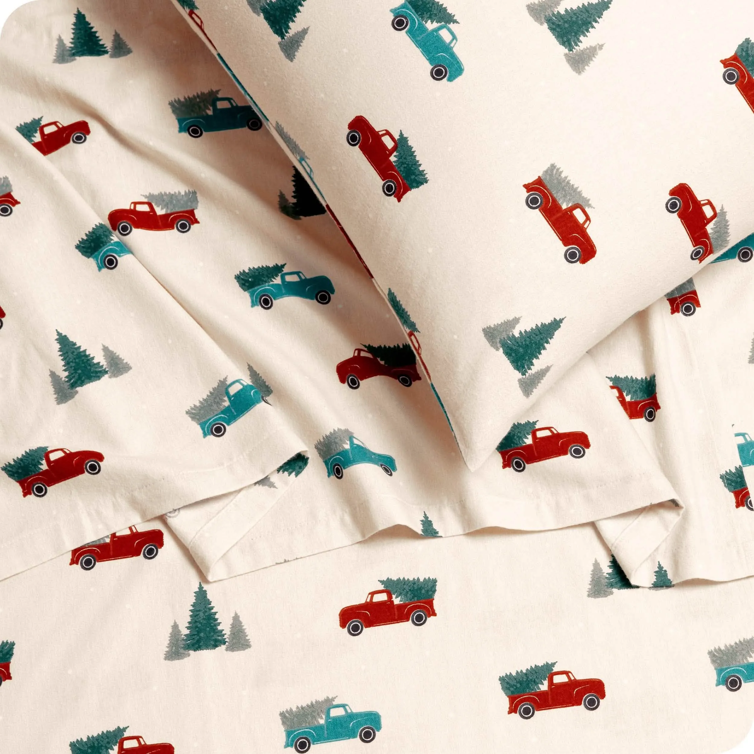 Cotton Flannel Sheet Set - Twin
