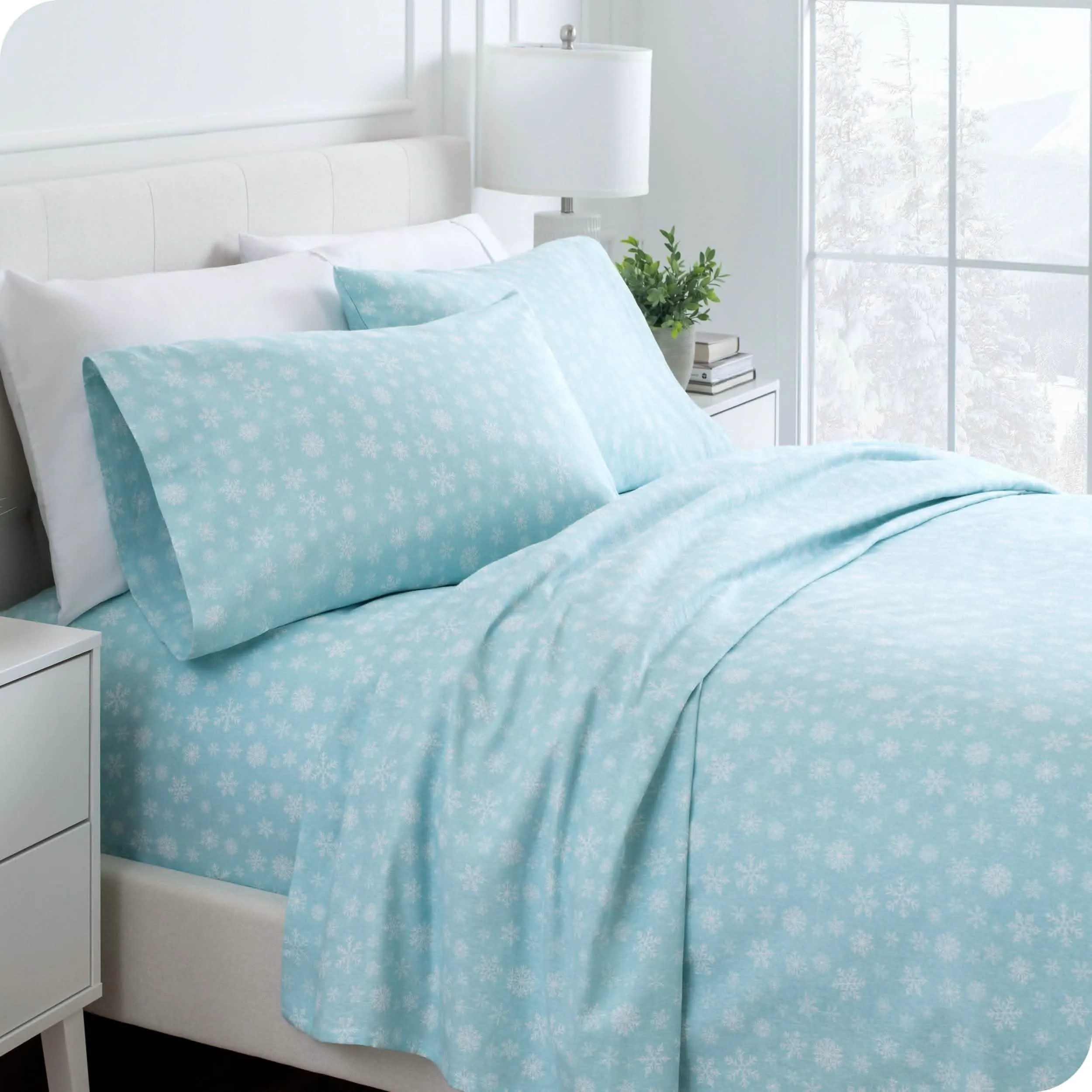 Cotton Flannel Sheet Set - Twin
