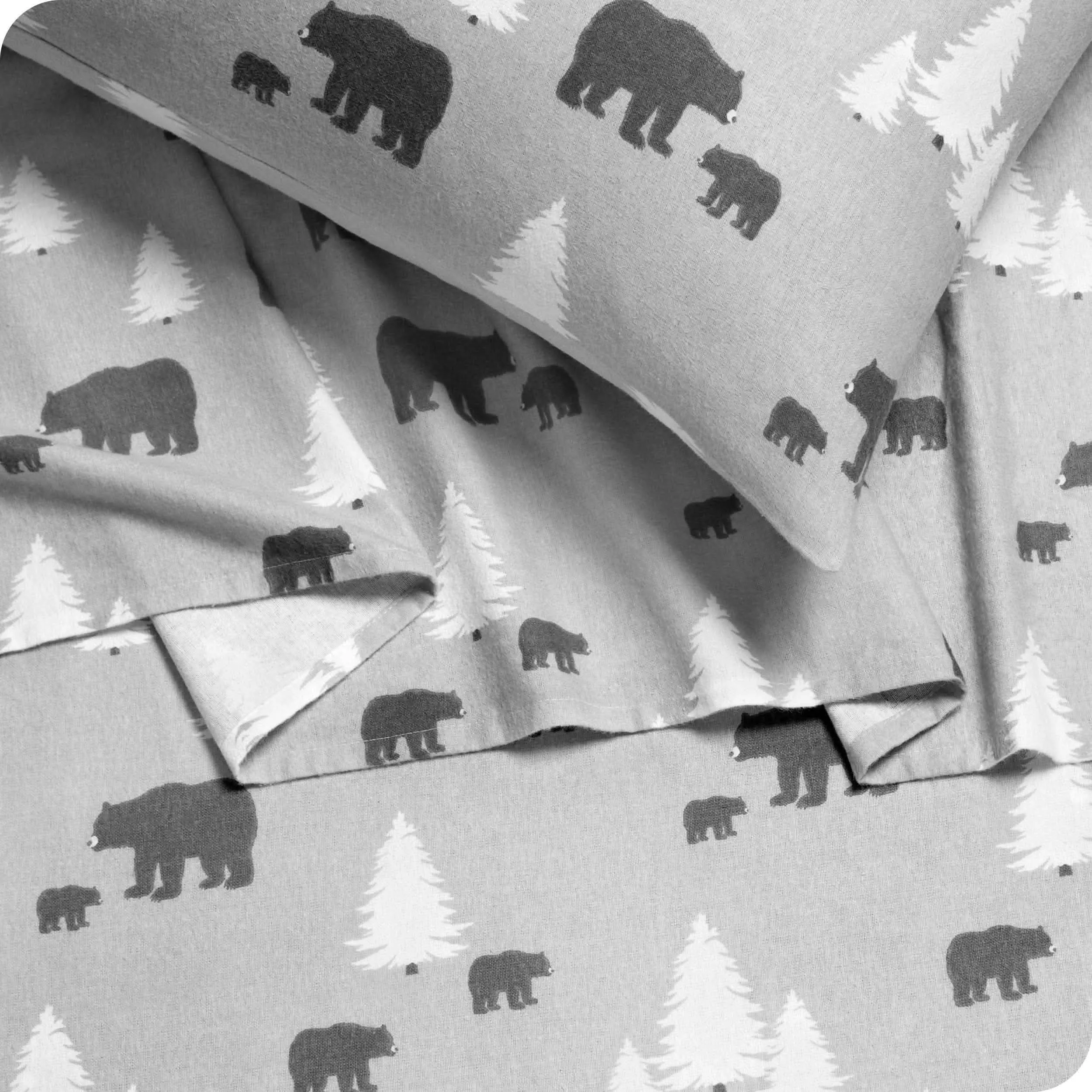 Cotton Flannel Sheet Set - Twin