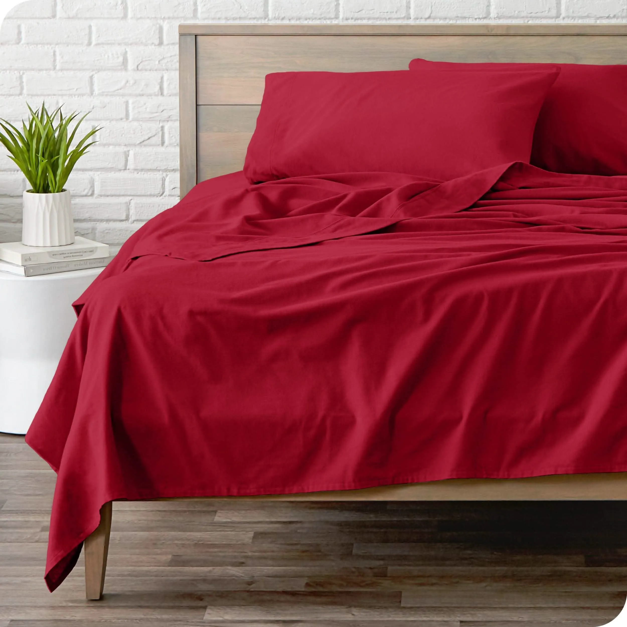 Cotton Flannel Sheet Set - Twin