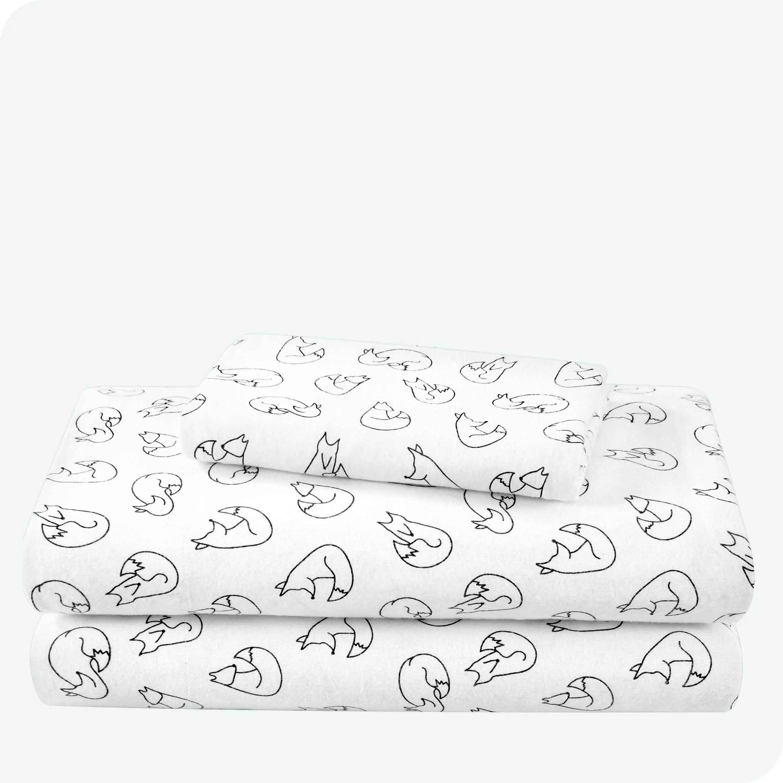 Cotton Flannel Sheet Set - Twin