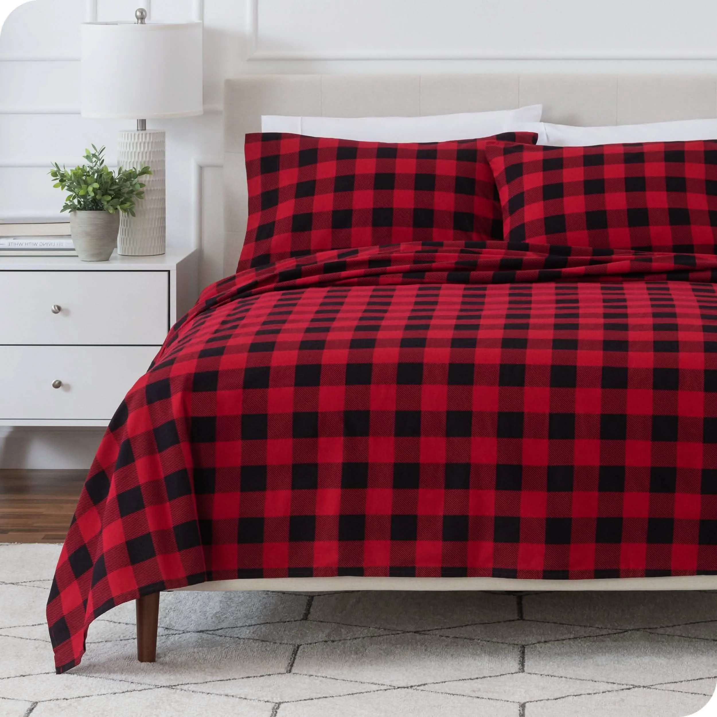 Cotton Flannel Sheet Set - Twin