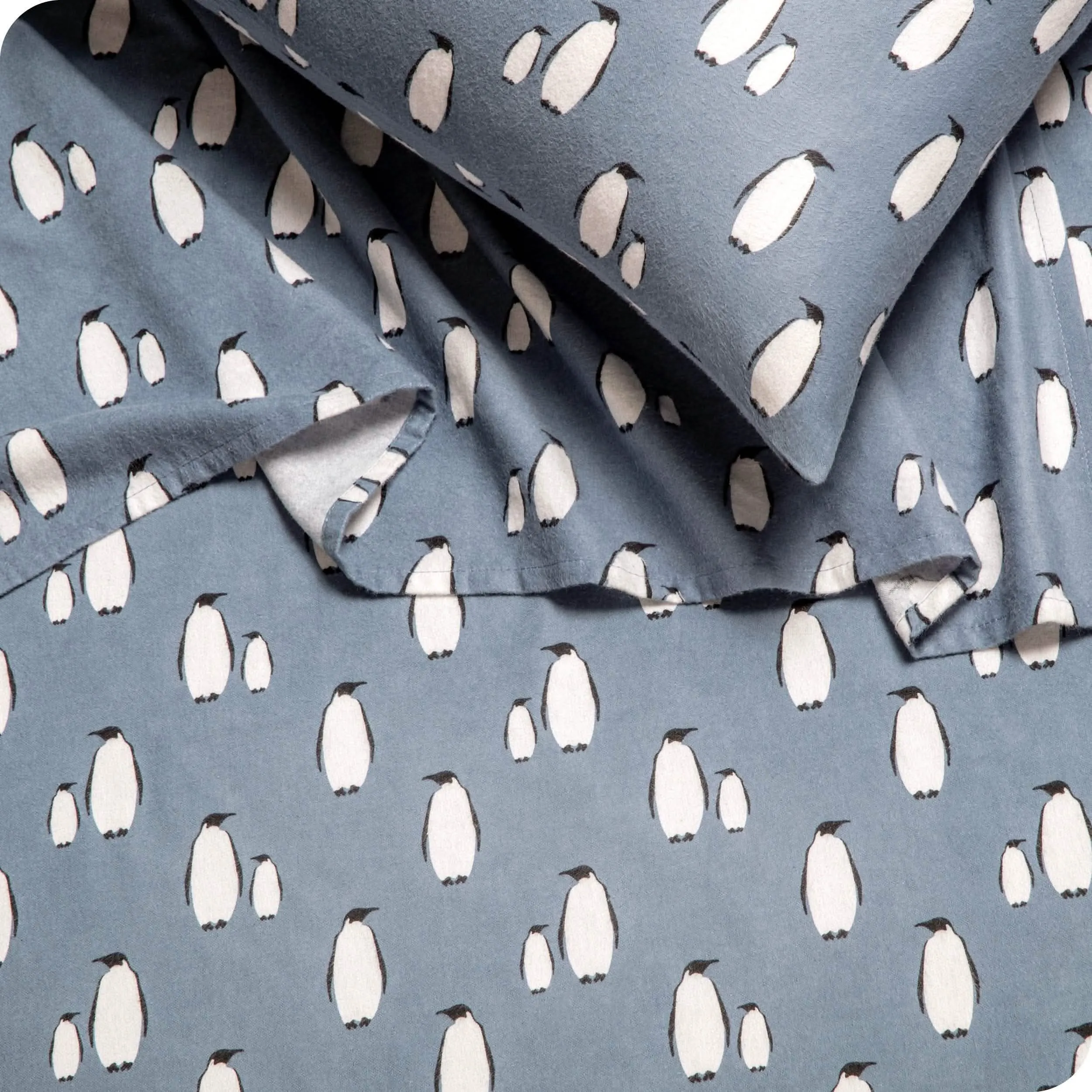 Cotton Flannel Sheet Set - Twin