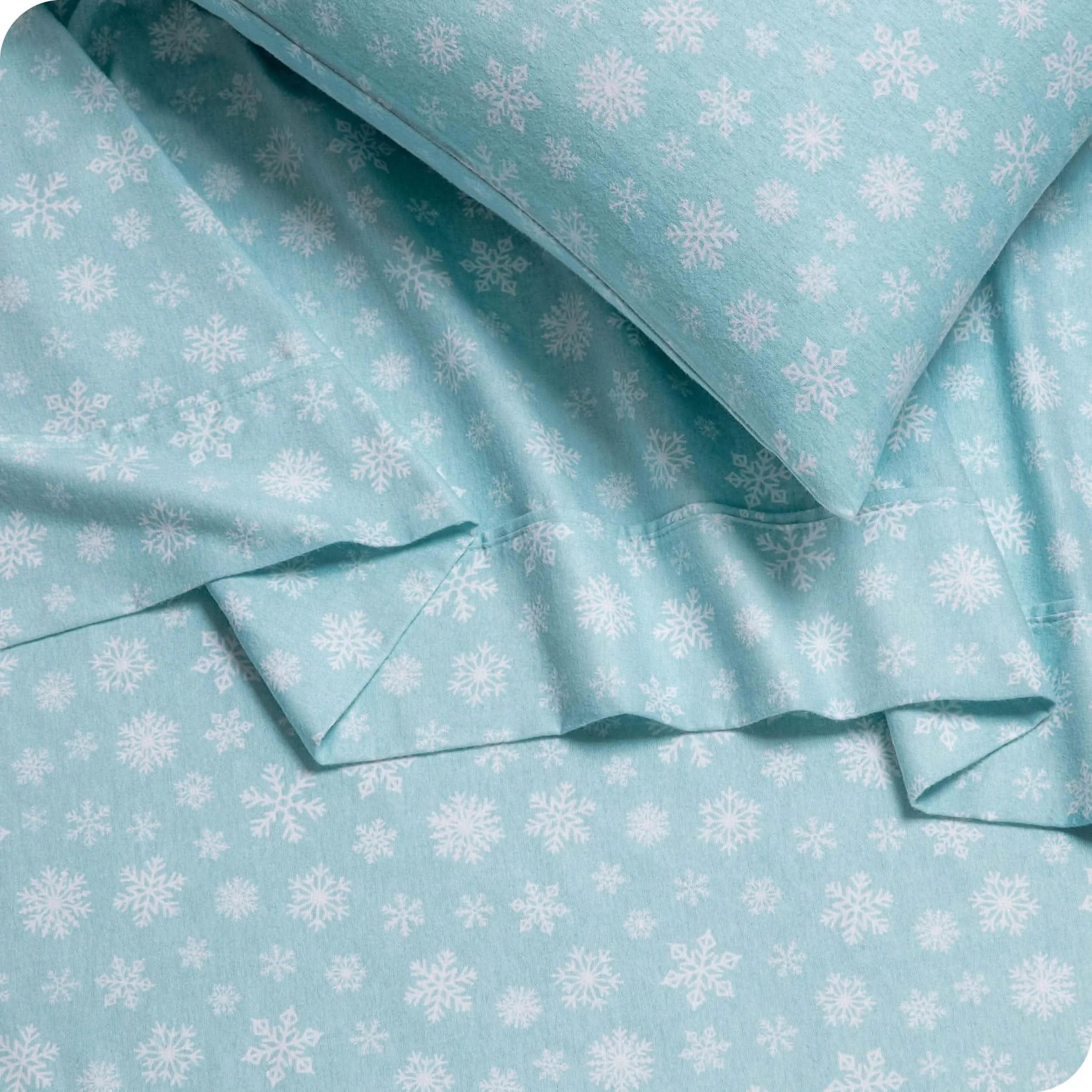Cotton Flannel Sheet Set - Twin