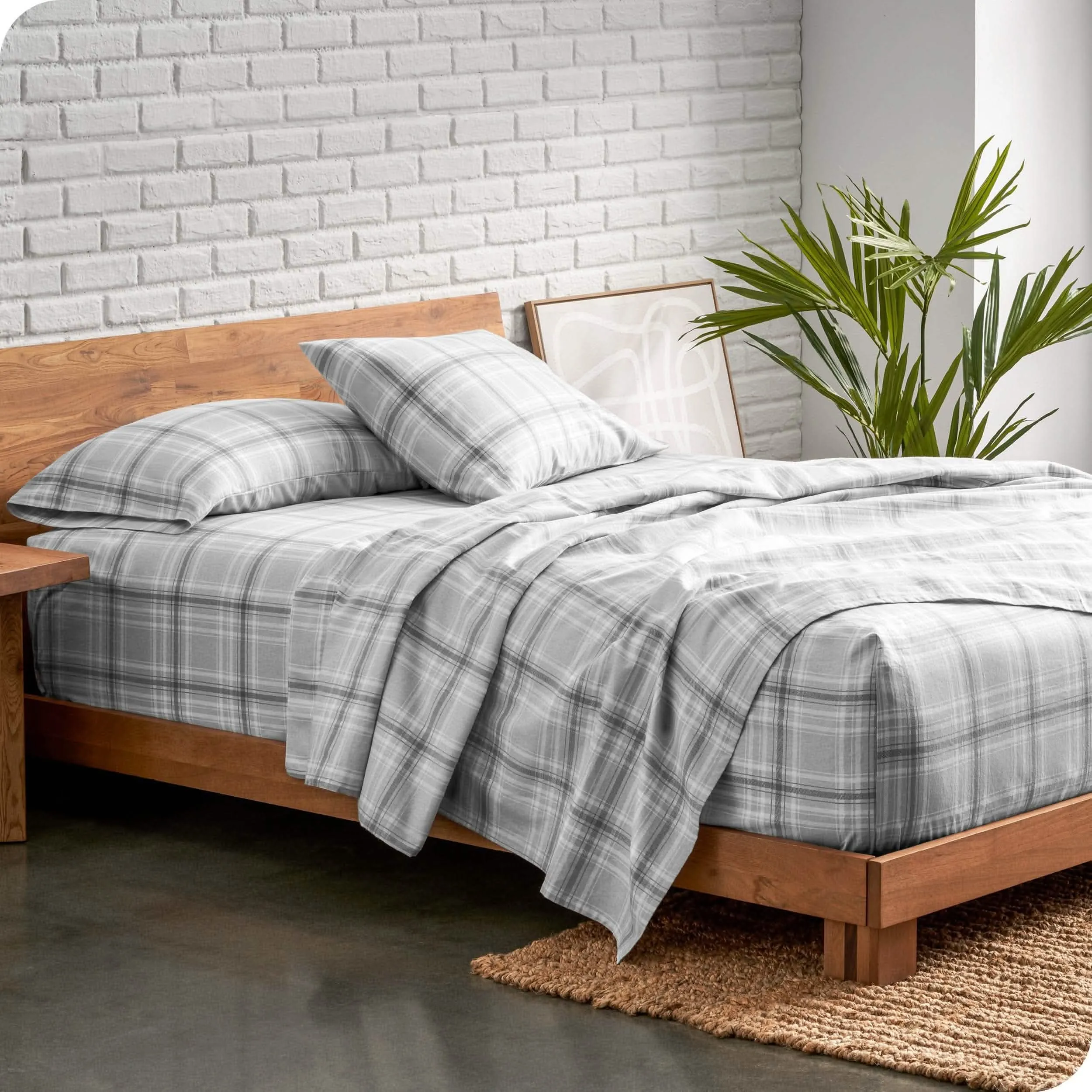 Cotton Flannel Sheet Set - Twin