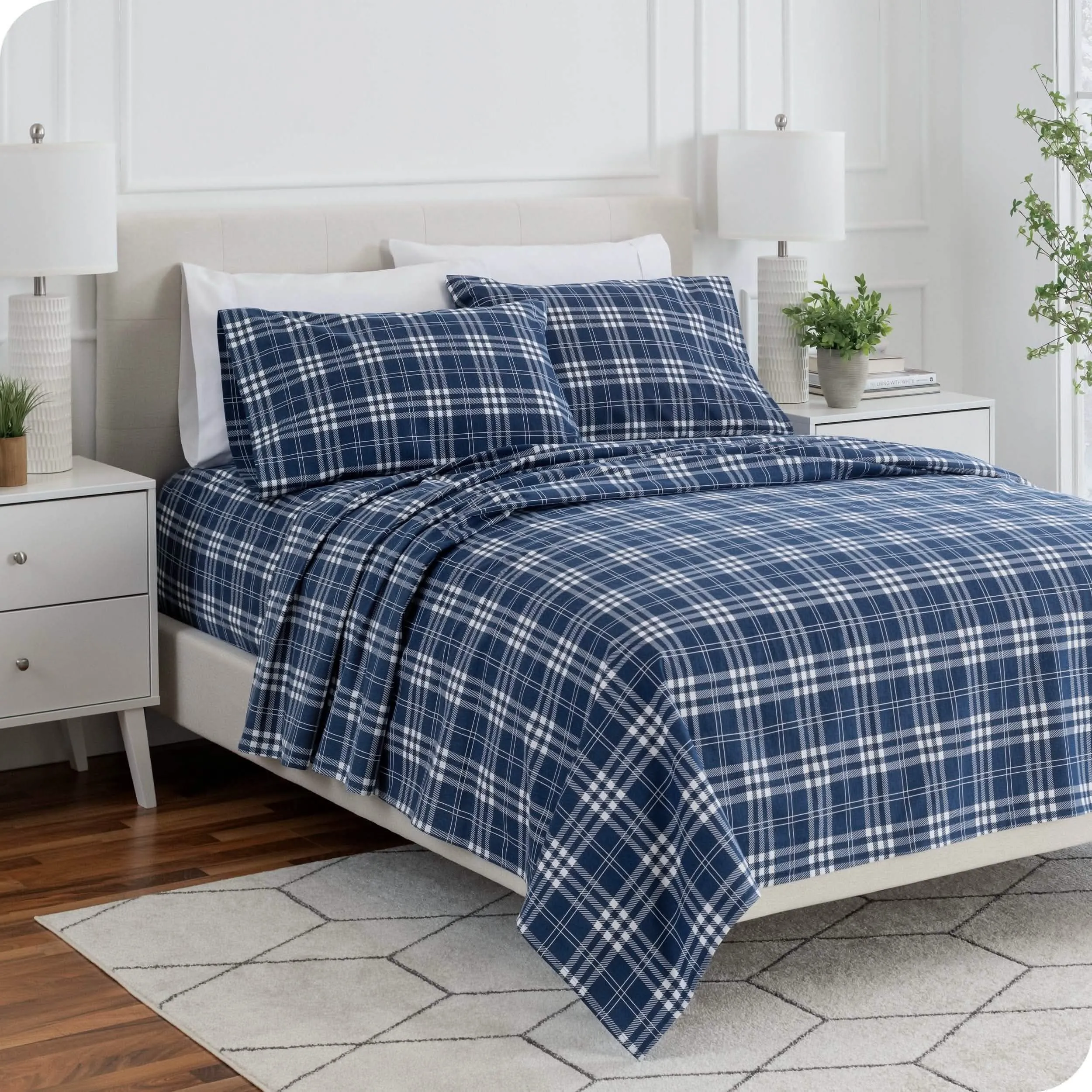 Cotton Flannel Sheet Set - Twin