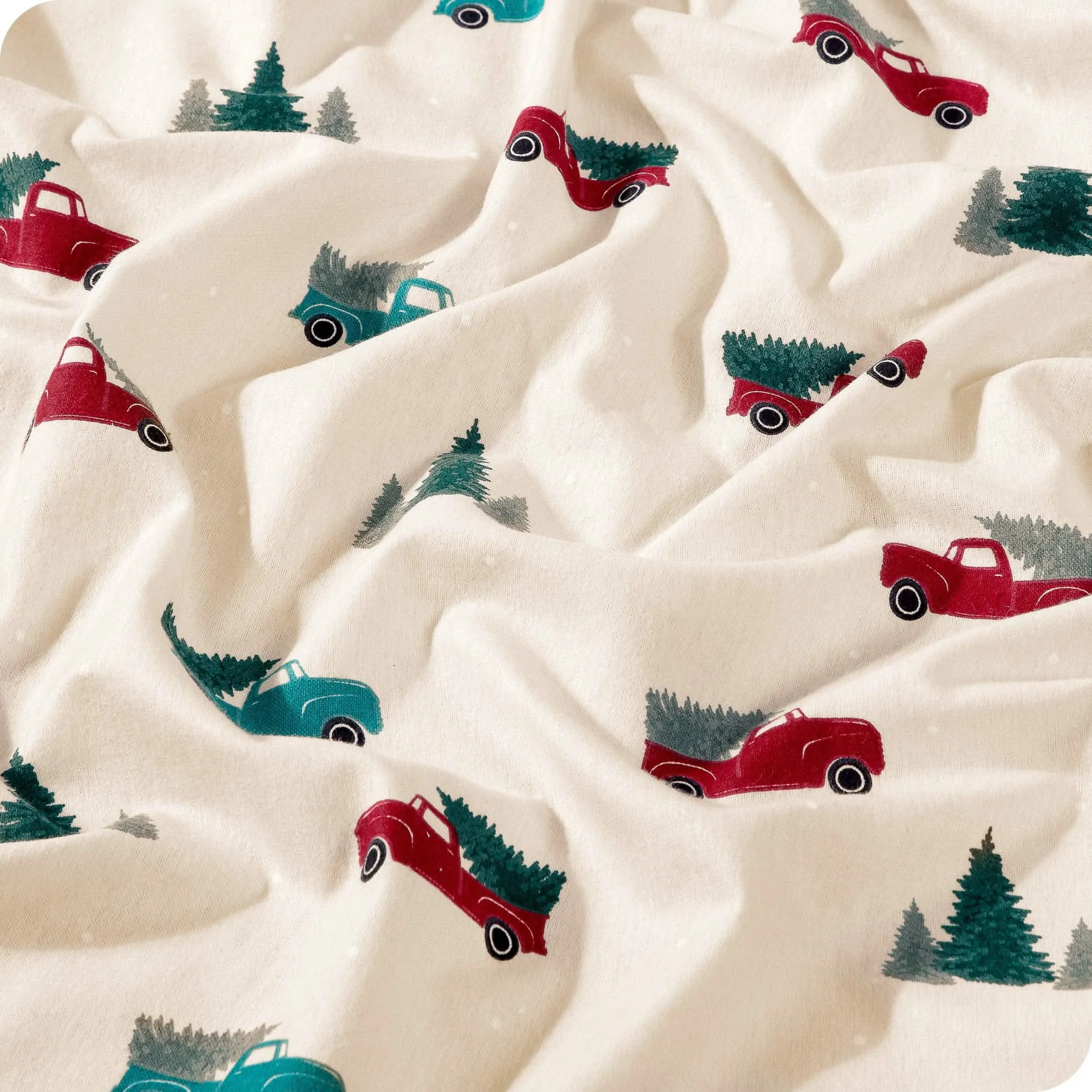 Cotton Flannel Sheet Set - Twin